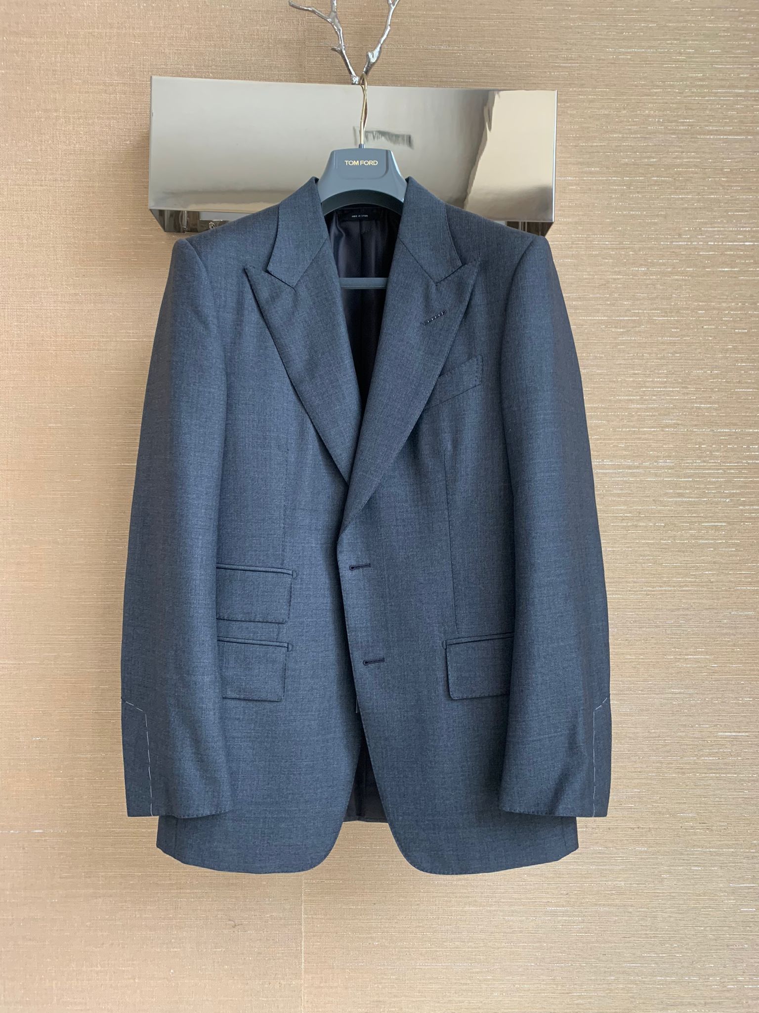 Tom Ford Windsor Blazer Jacket in Grey Size US M / EU 48-50 / 2 - 3 Thumbnail