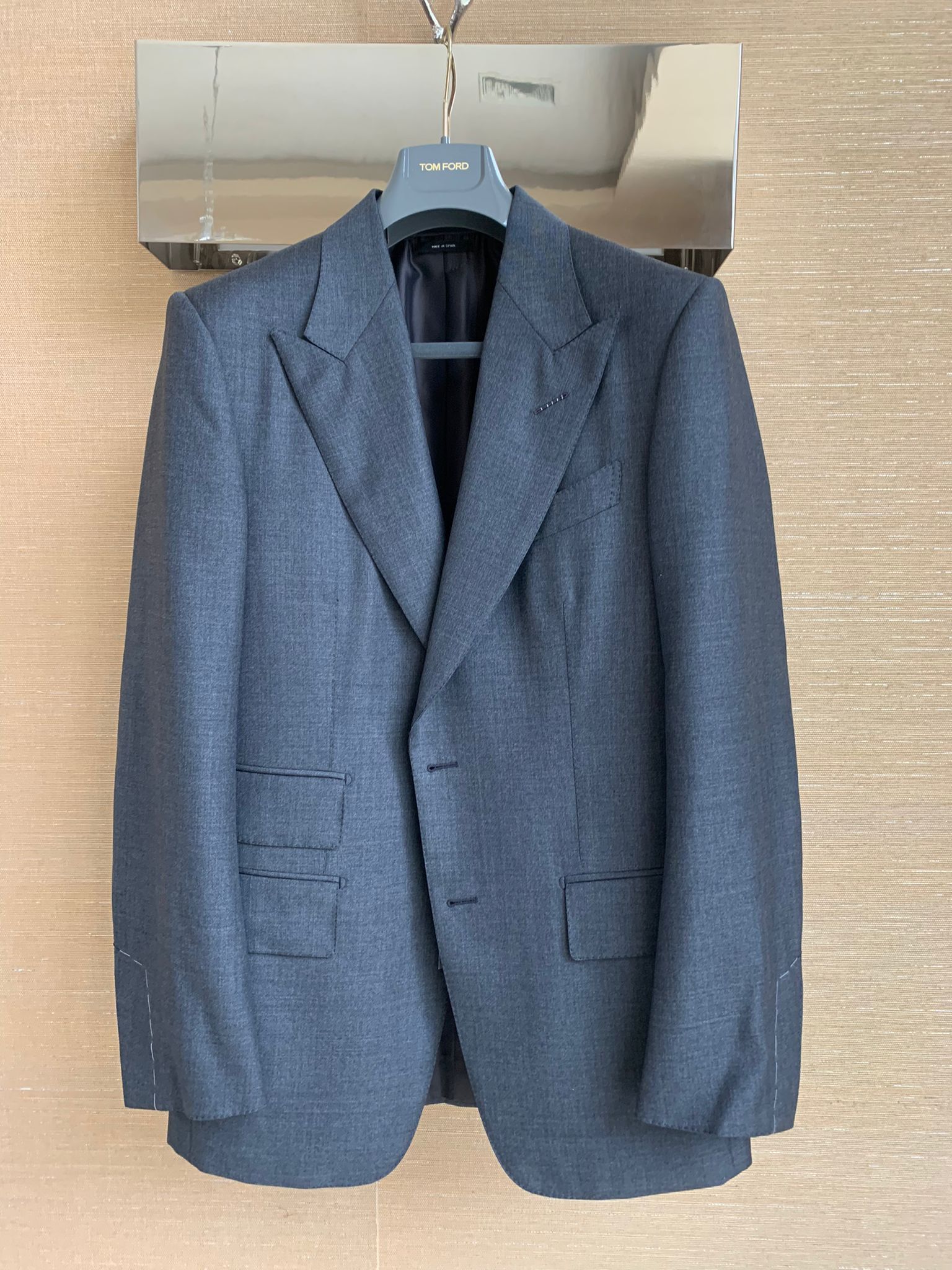 Tom Ford Windsor Blazer Jacket in Grey Size US M / EU 48-50 / 2 - 2 Thumbnail