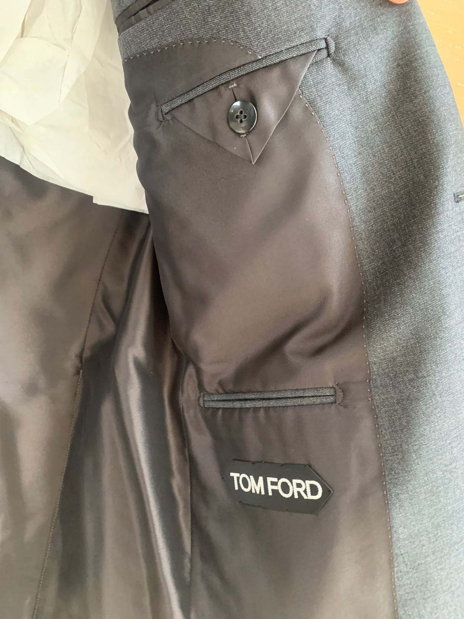 Tom Ford Windsor Blazer Jacket in Grey Size US M / EU 48-50 / 2 - 10 Thumbnail