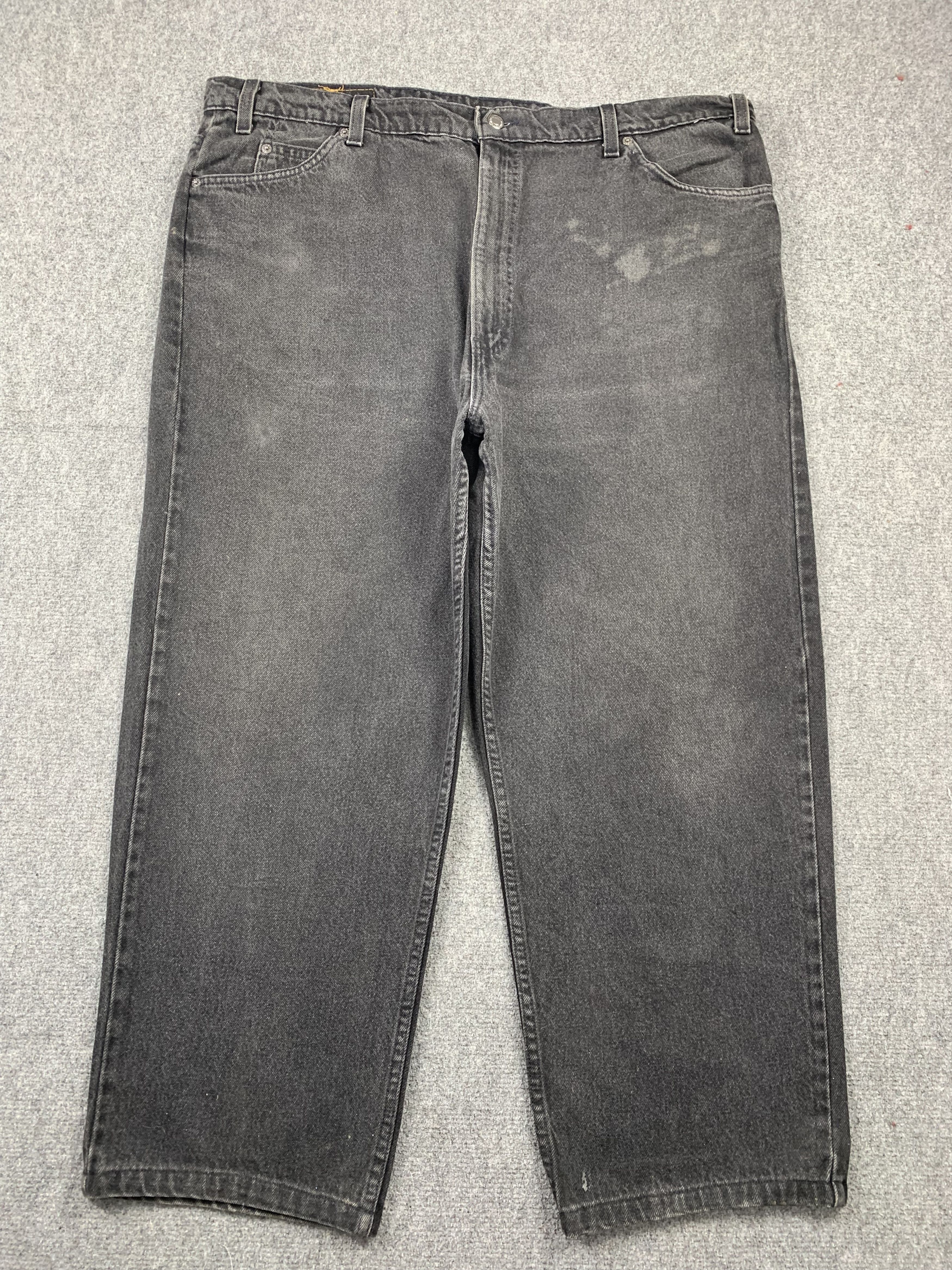 Levi's Vintage 90s Levis White Tab Black Jeans Oversized DP2137 Size US 42 / EU 58 - 1 Thumbnail