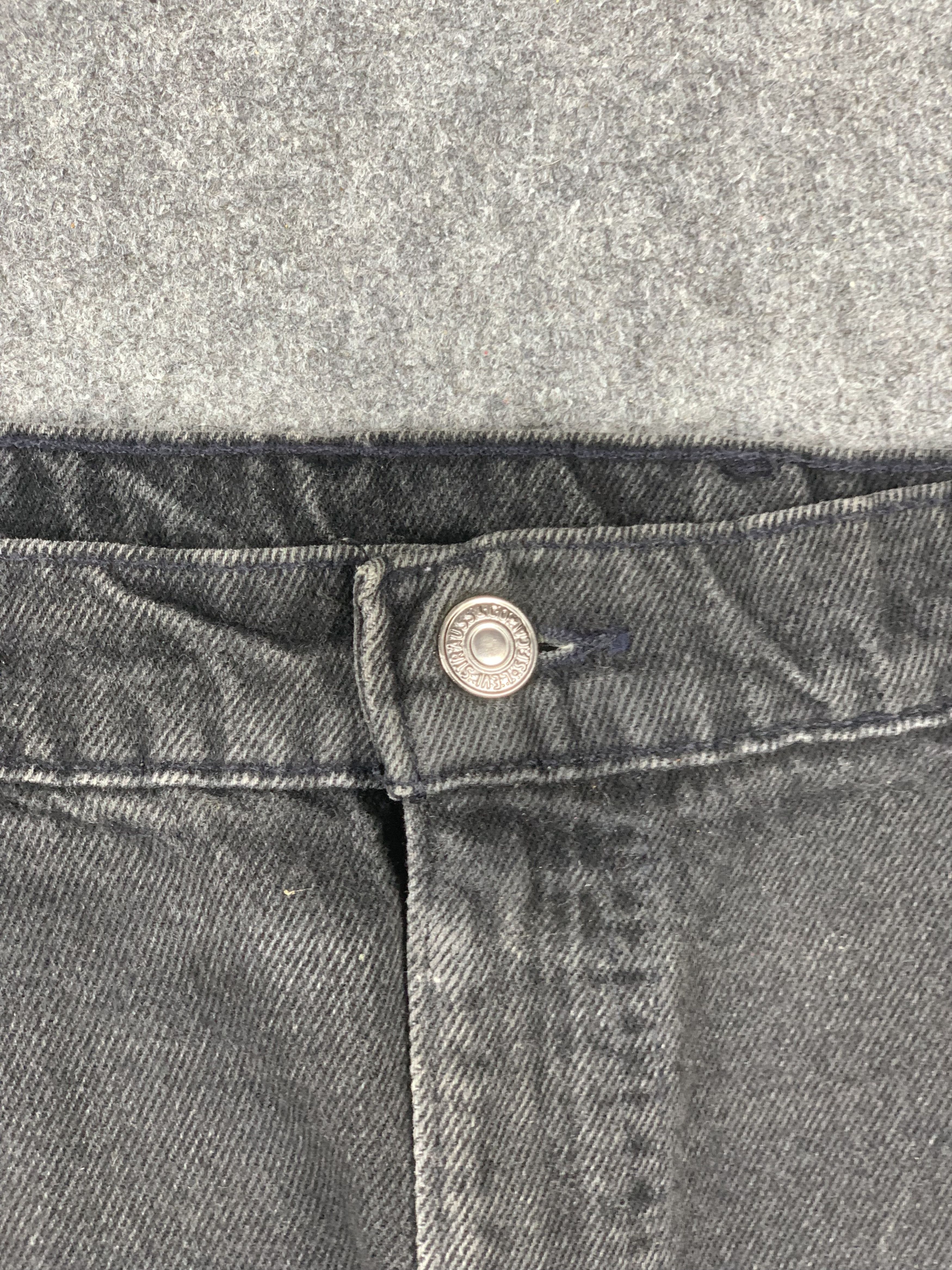 Levi's Vintage 90s Levis White Tab Black Jeans Oversized DP2137 Size US 42 / EU 58 - 6 Thumbnail