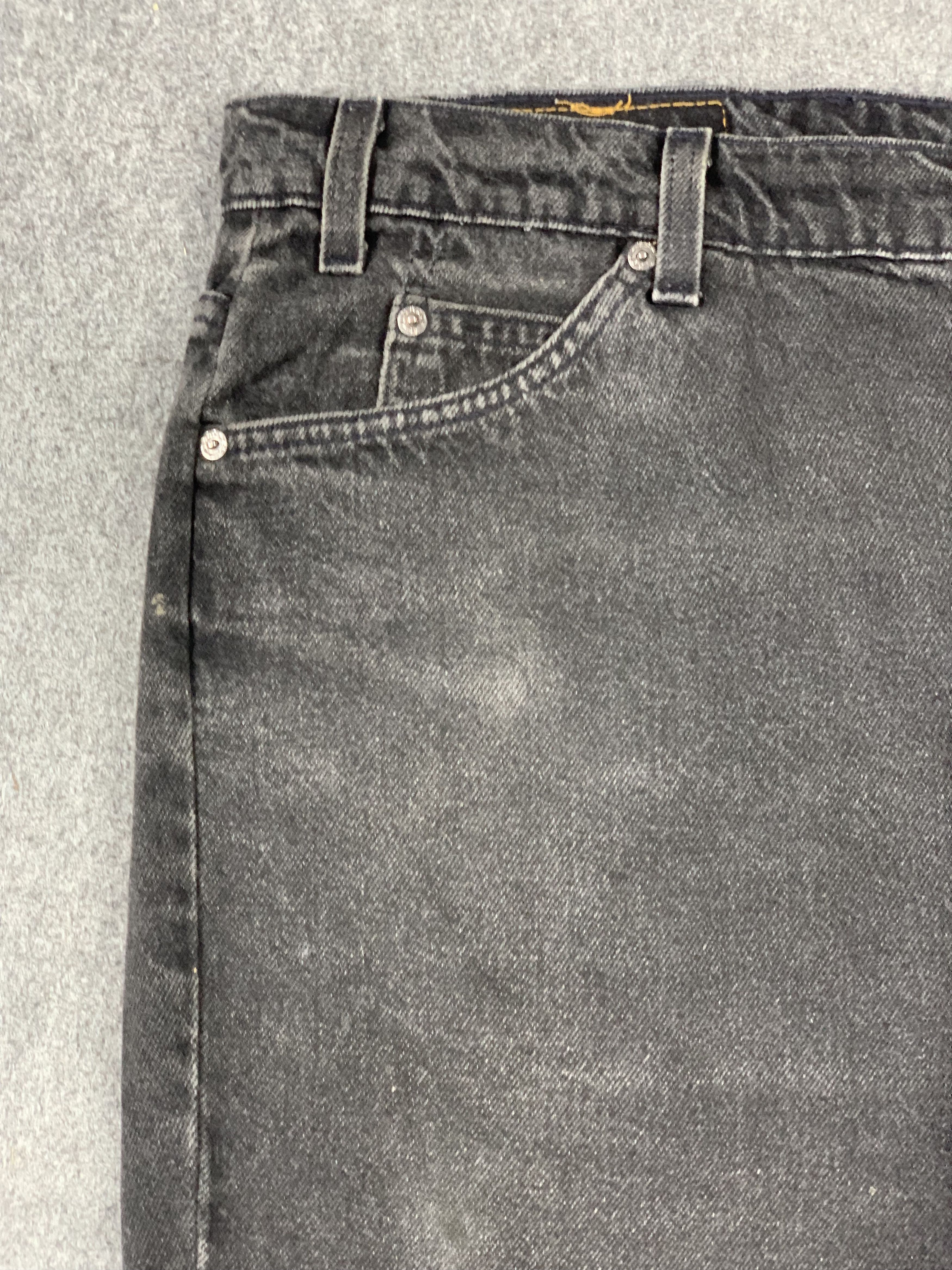 Levi's Vintage 90s Levis White Tab Black Jeans Oversized DP2137 Size US 42 / EU 58 - 8 Thumbnail
