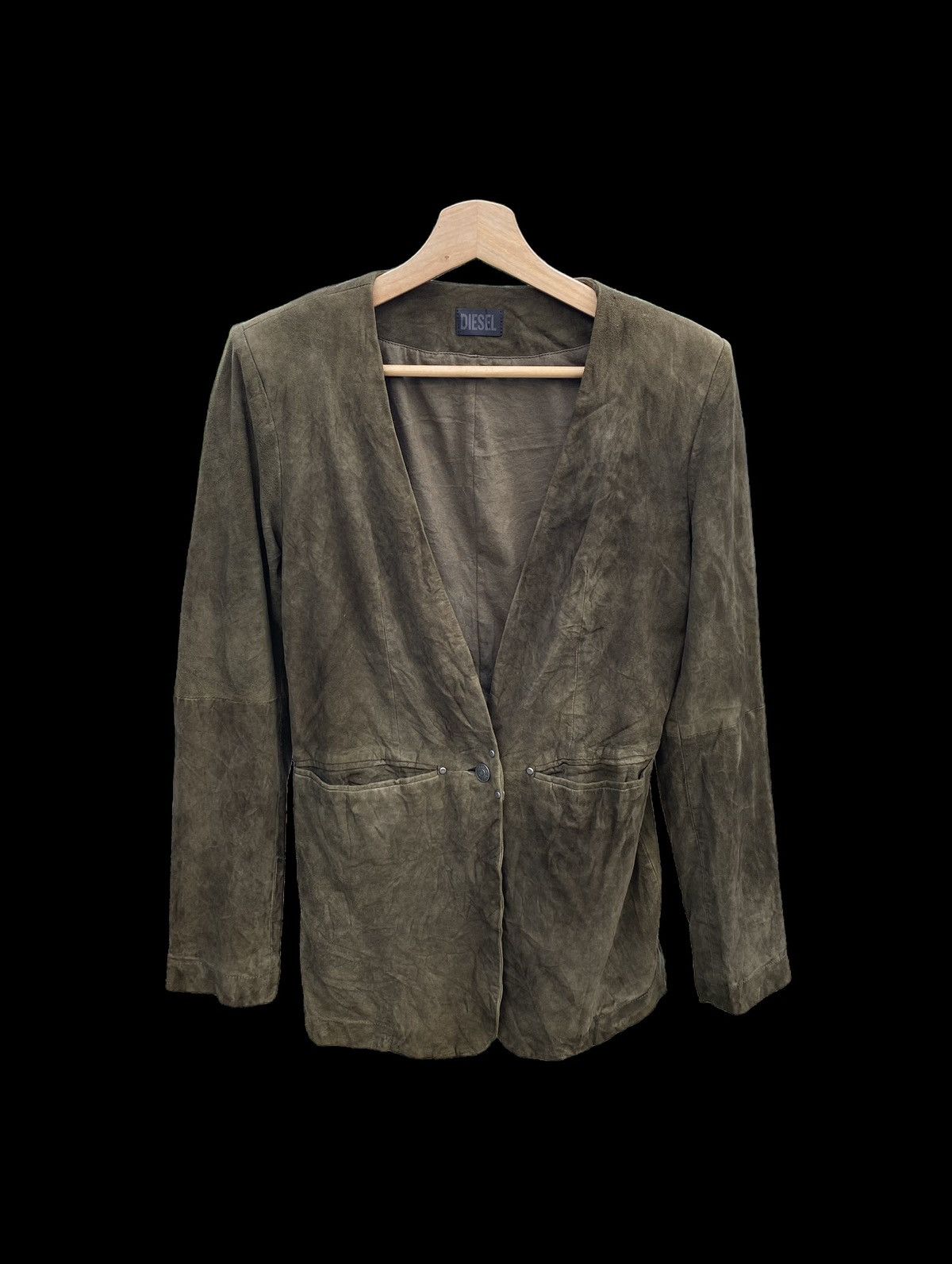 Diesel × Leather ⚡️Steals⚡️ Diesel Leather Blazer Size S / US 4 / IT 40 - 1 Thumbnail