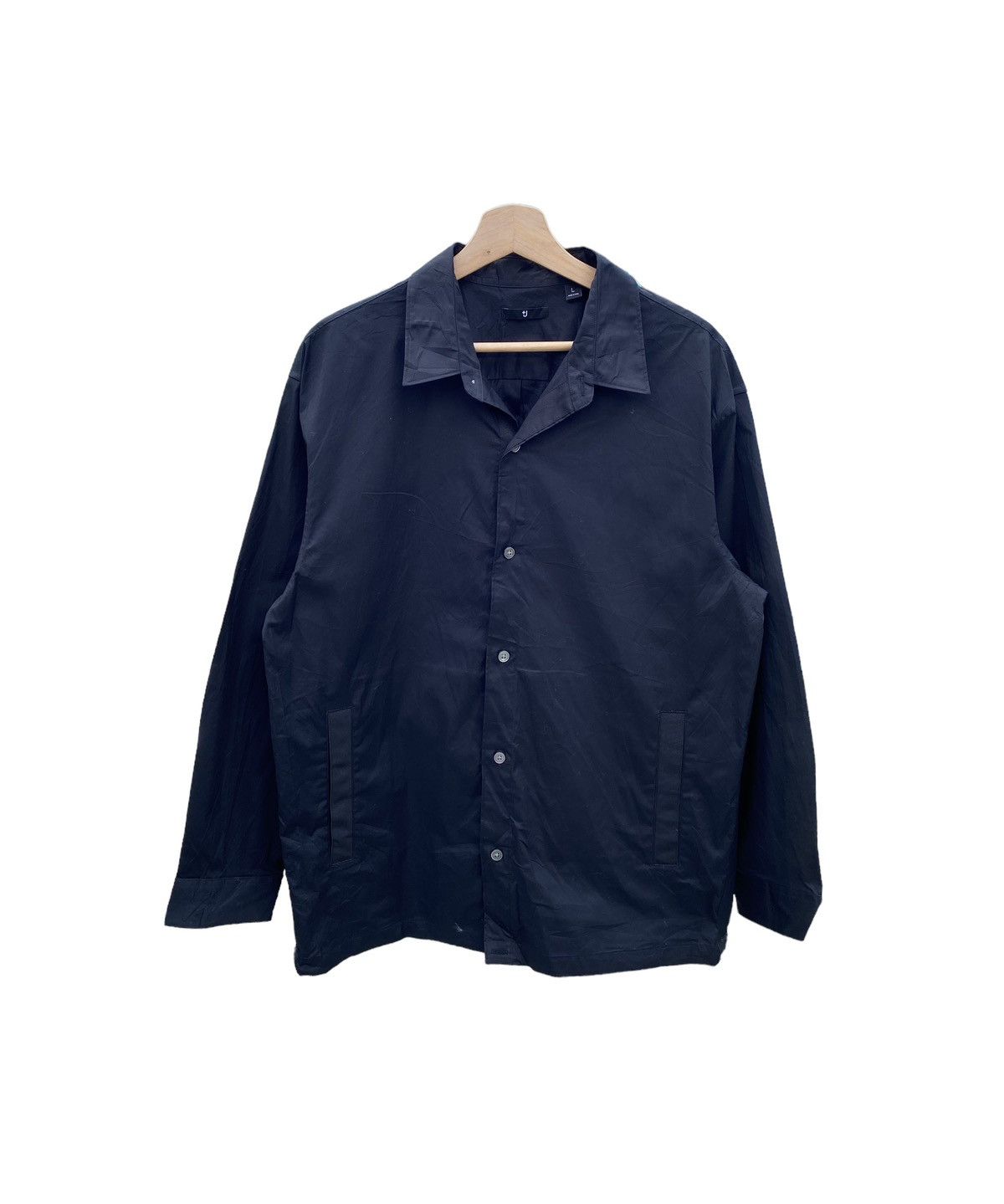 image of Jil Sander x Uniqlo Jil Sender Drawstring Jacket in Black, Men's (Size Large)