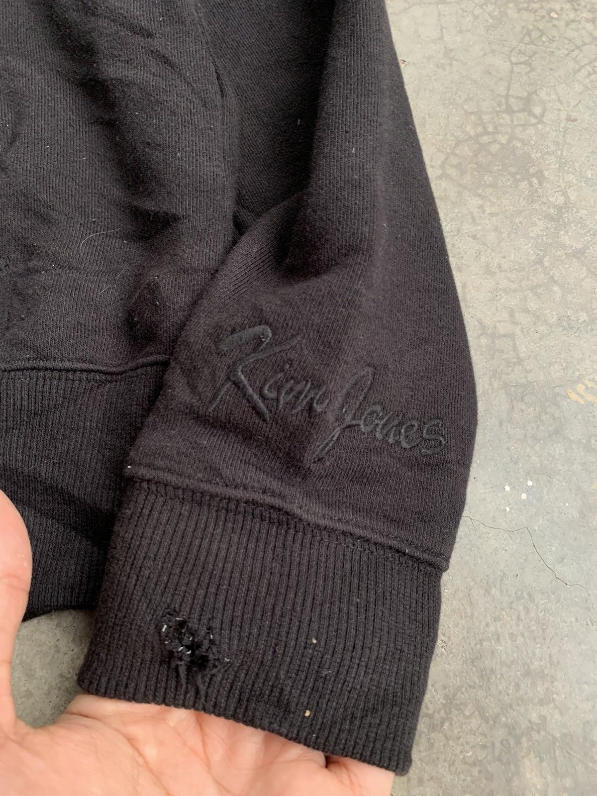 Kim Jones Kim Jones Embroided Black Hoodie Sweatshirt Size US S / EU 44-46 / 1 - 4 Thumbnail