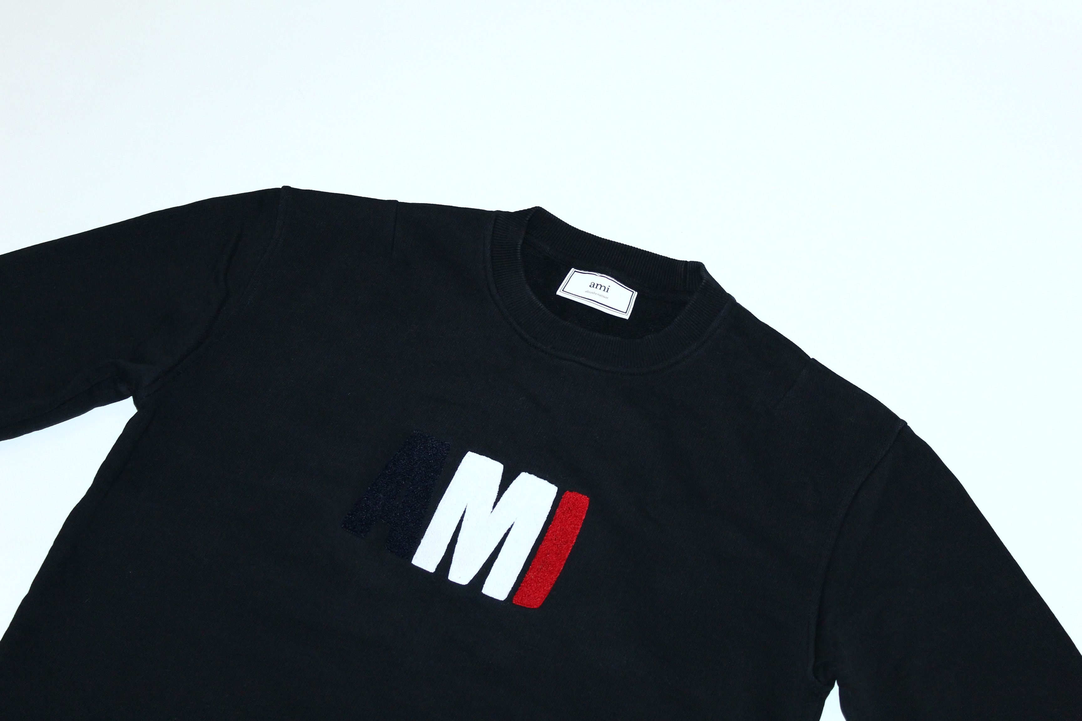 AMI Ami Alexandre Mattiussi AMI Logo Crew Neck Sweatshirt Size US L / EU 52-54 / 3 - 3 Thumbnail