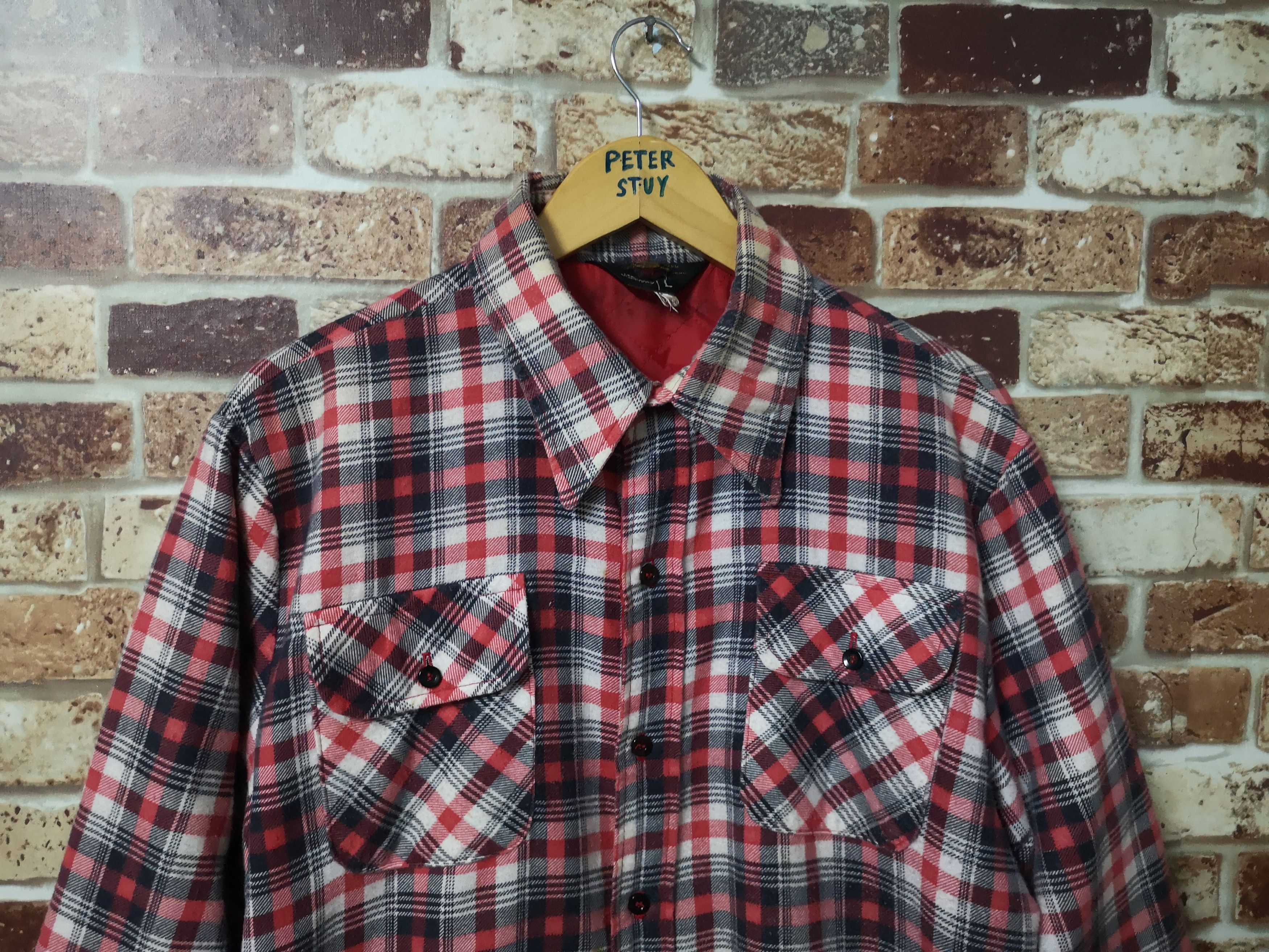 JCPenney × Vintage VINTAGE JC PENNEY JACKET FLANNEL Size US L / EU 52-54 / 3 - 3 Thumbnail