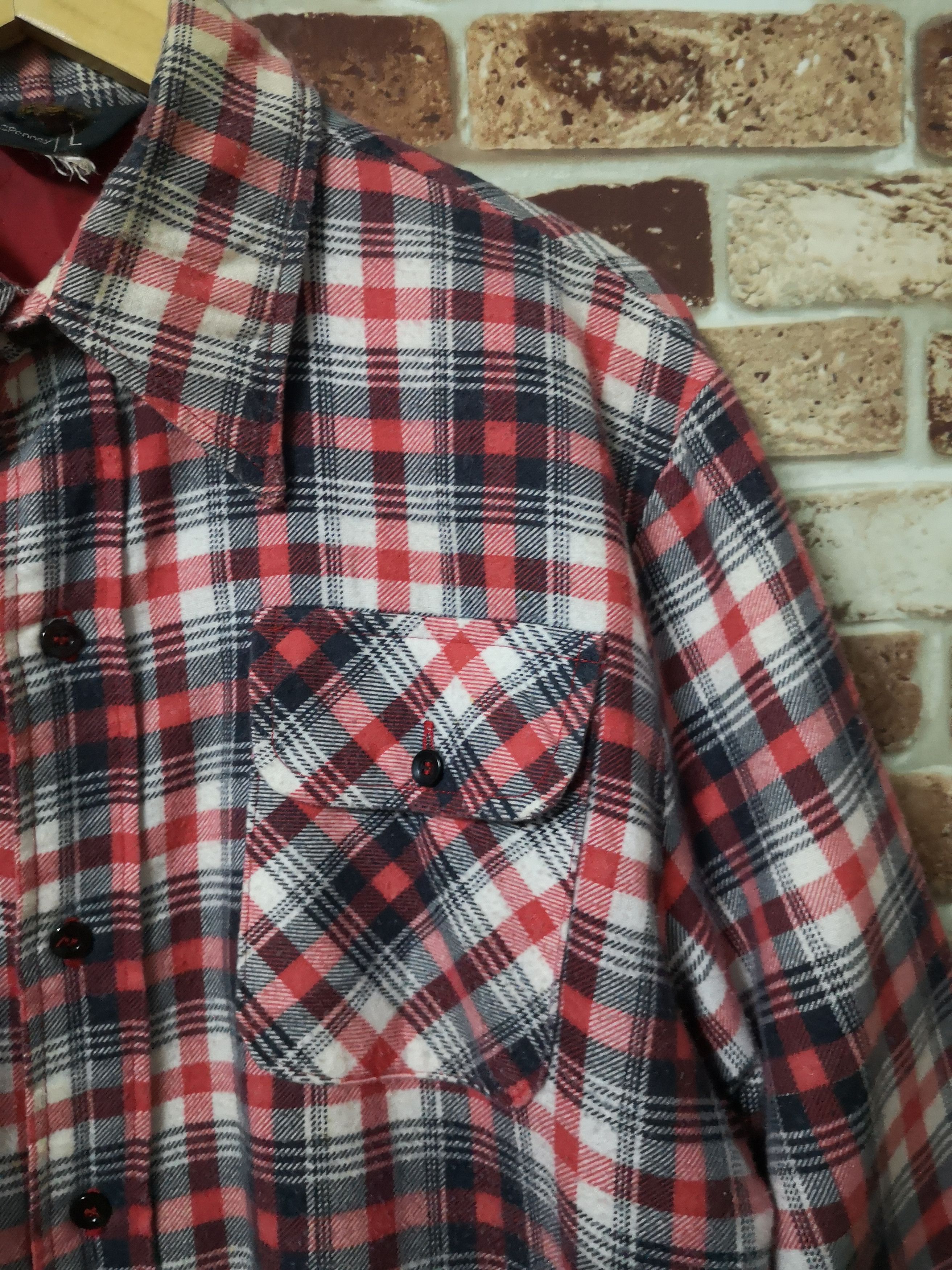 JCPenney × Vintage VINTAGE JC PENNEY JACKET FLANNEL Size US L / EU 52-54 / 3 - 5 Thumbnail