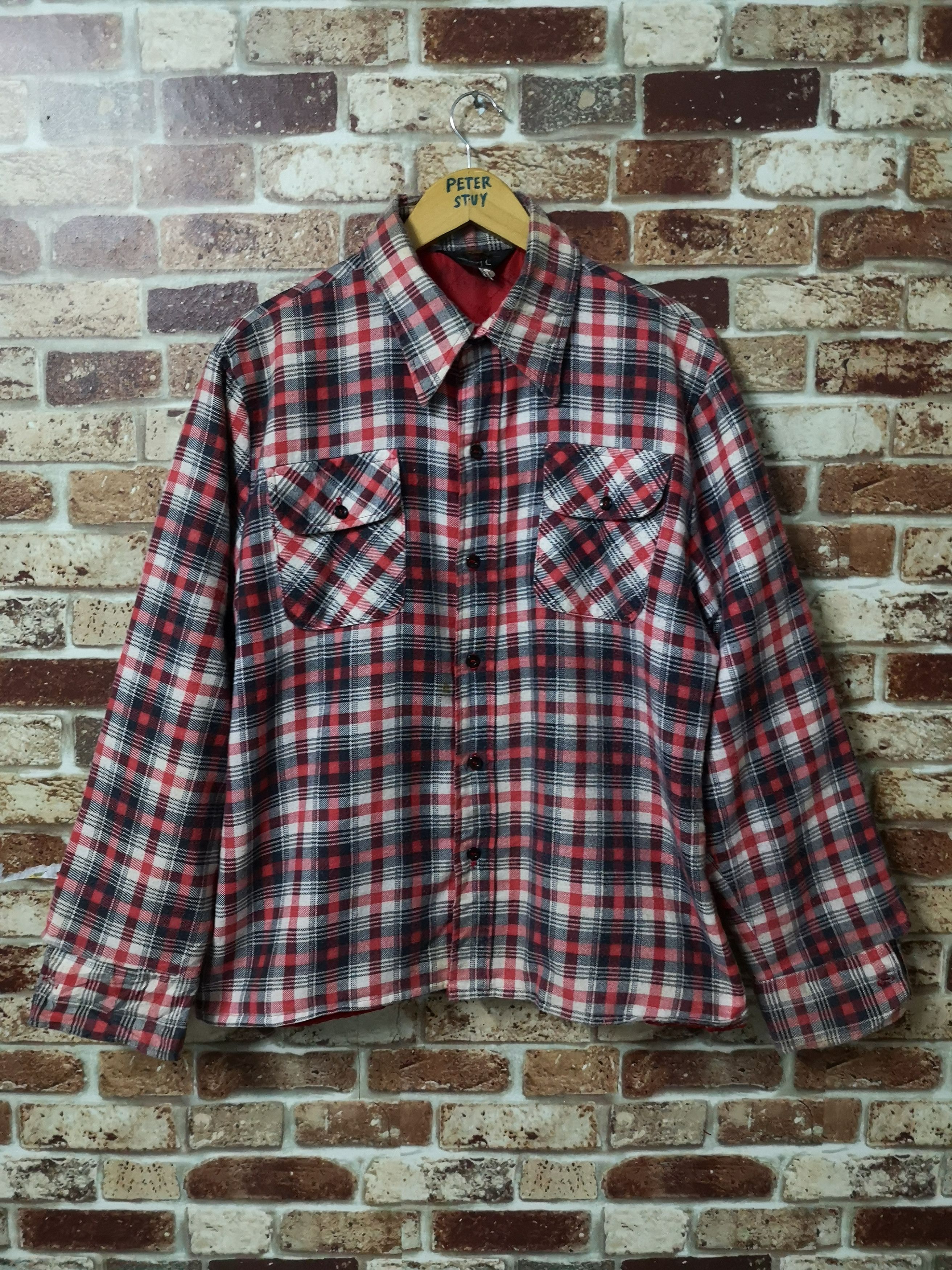 JCPenney × Vintage VINTAGE JC PENNEY JACKET FLANNEL Size US L / EU 52-54 / 3 - 1 Thumbnail