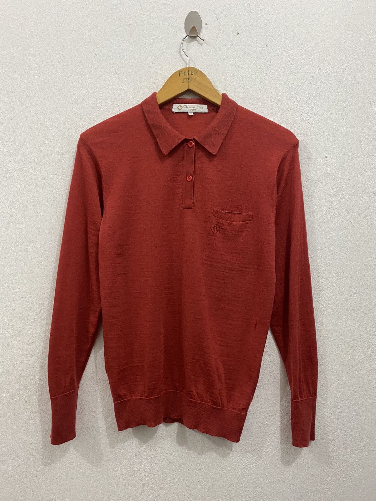 Christian Dior Monsieur × Vintage Vintage Christian Dior Sport Knitwear Polo Shirt Size US M / EU 48-50 / 2 - 2 Thumbnail