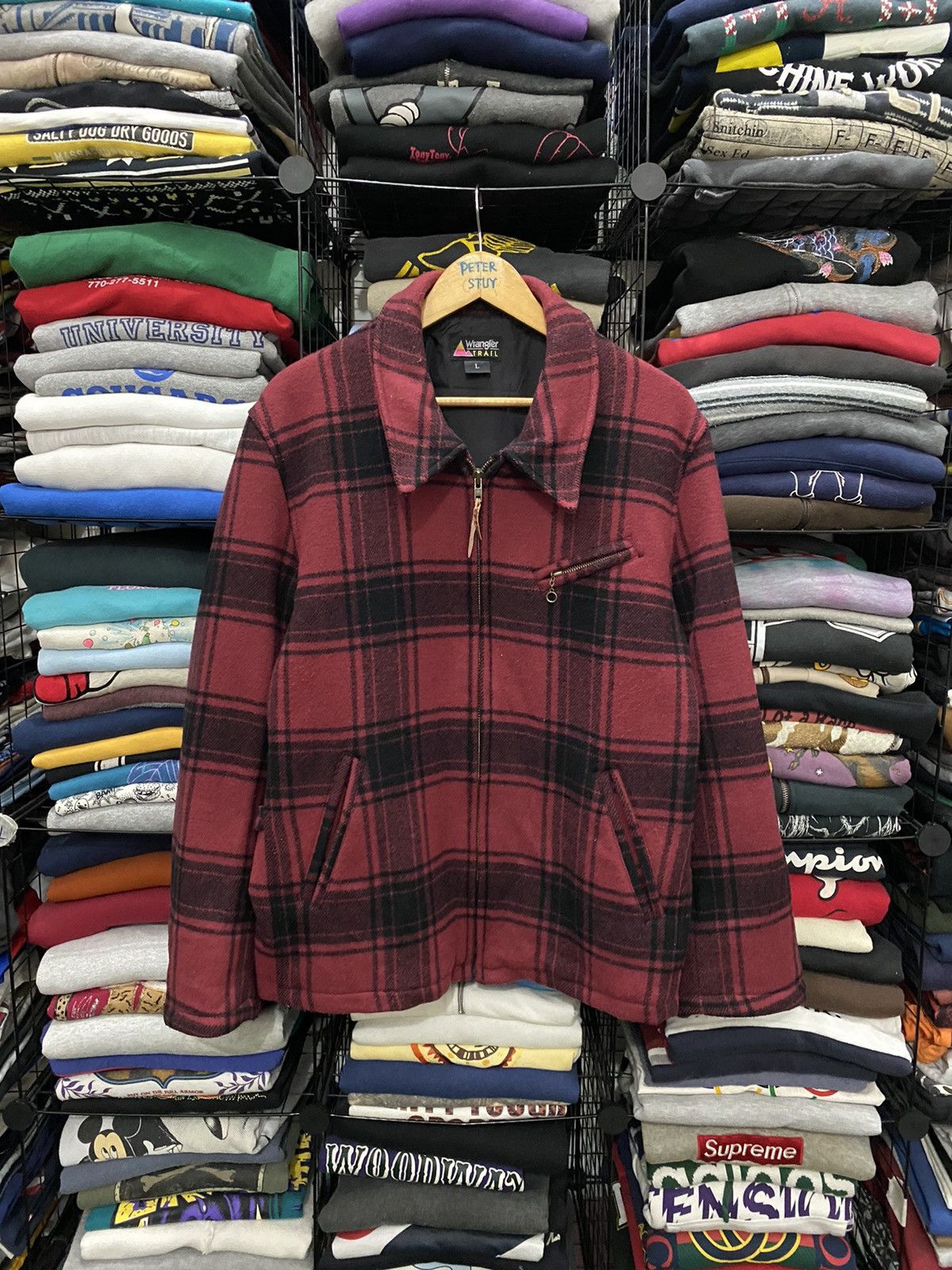 Wrangler VINTAGE WRANGLER TRAIL FLANNEL JACKET Size US L / EU 52-54 / 3 - 1 Thumbnail