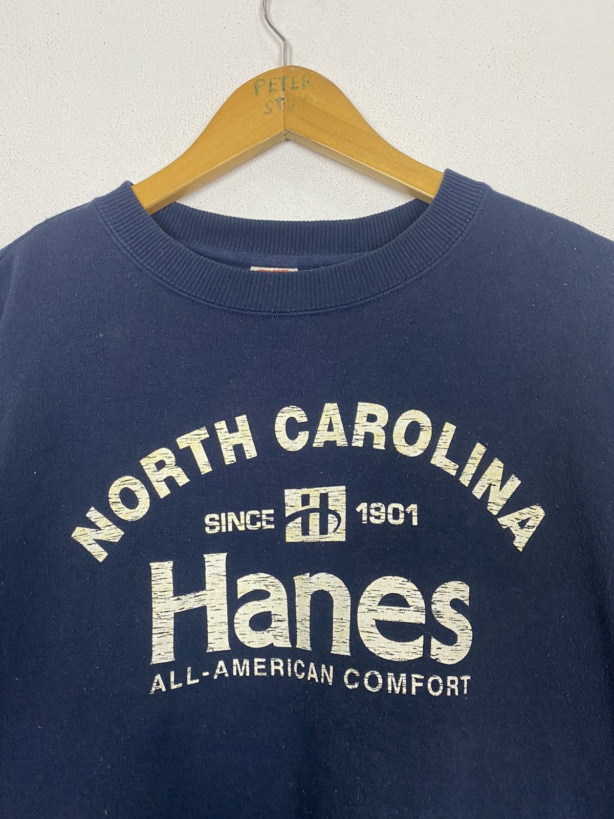 Hanes × Vintage VINTAGE NORTH CAROLINA HANES SWEATSHIRT Size US M / EU 48-50 / 2 - 3 Thumbnail