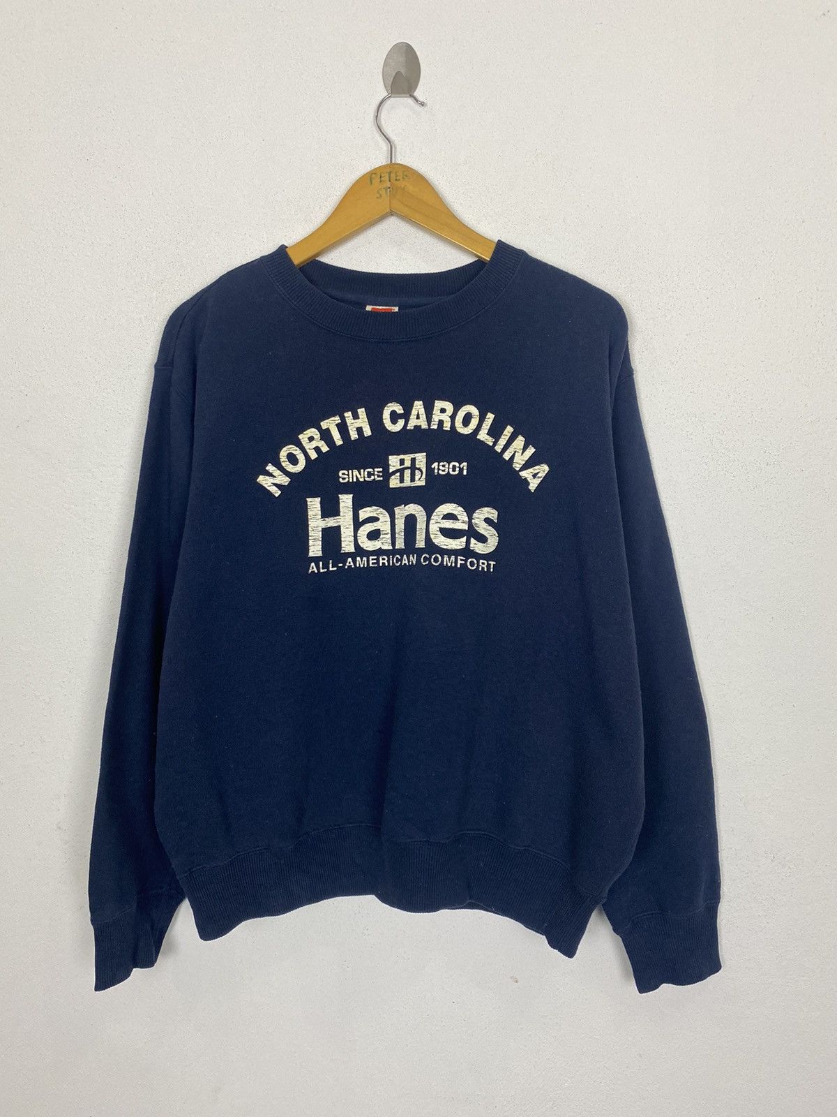Hanes × Vintage VINTAGE NORTH CAROLINA HANES SWEATSHIRT Size US M / EU 48-50 / 2 - 2 Thumbnail