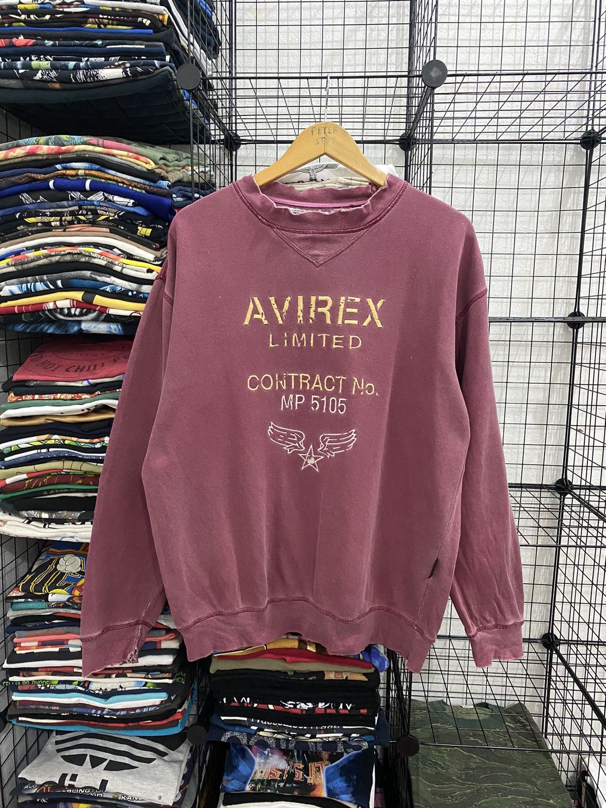 Avirex VINTAGE AVIREX LIMITED “CONTRACT NO MP 5105” SWEATSHIRT Size US M / EU 48-50 / 2 - 1 Thumbnail