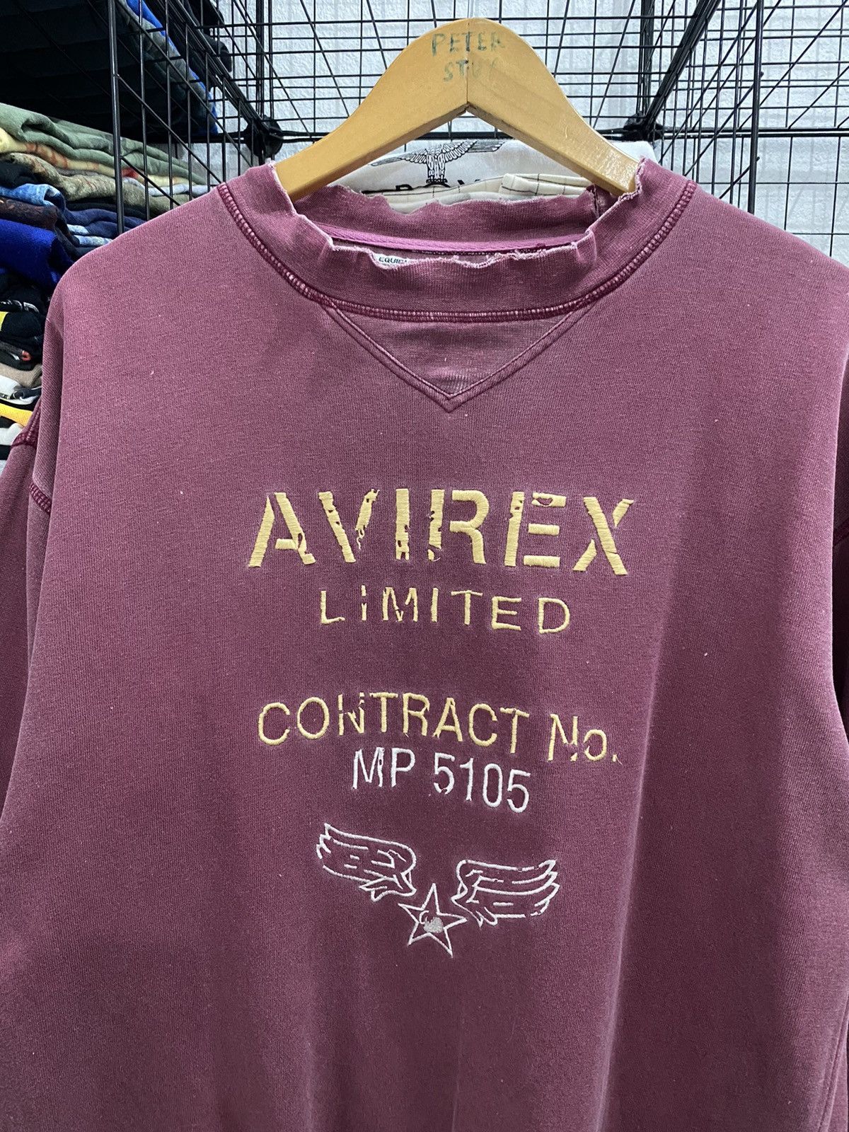 Avirex VINTAGE AVIREX LIMITED “CONTRACT NO MP 5105” SWEATSHIRT Size US M / EU 48-50 / 2 - 2 Thumbnail