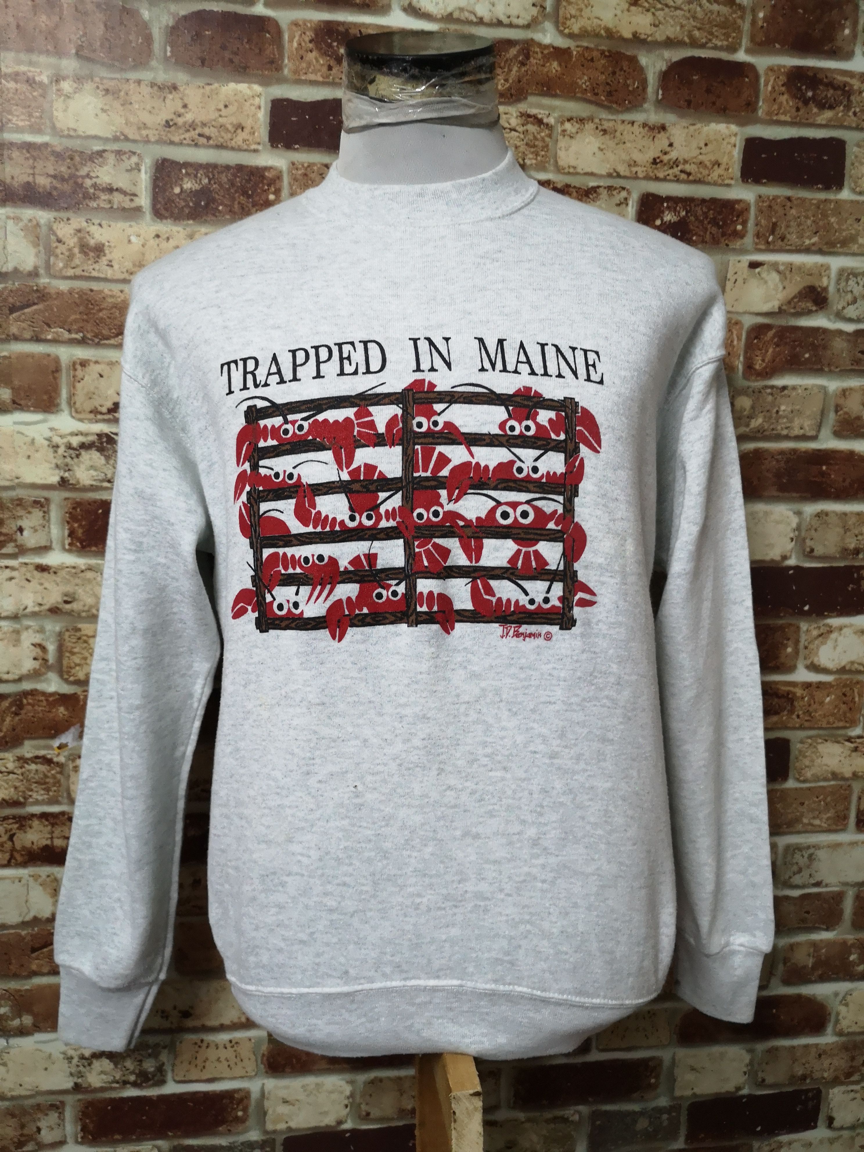 Vintage VINTAGE TRAPPED IN MAINE SWEATSHIRT Size US M / EU 48-50 / 2 - 1 Thumbnail