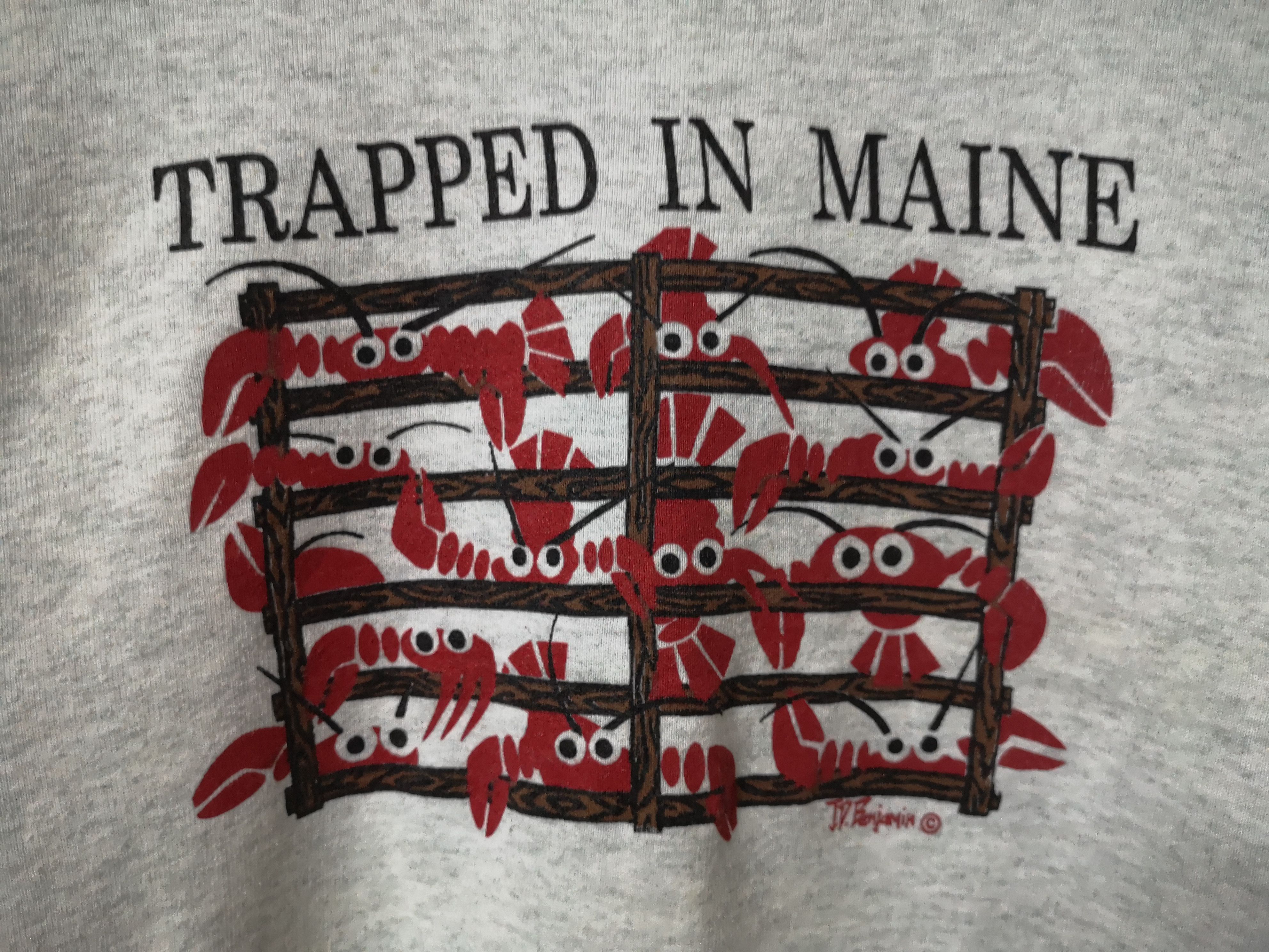 Vintage VINTAGE TRAPPED IN MAINE SWEATSHIRT Size US M / EU 48-50 / 2 - 4 Thumbnail