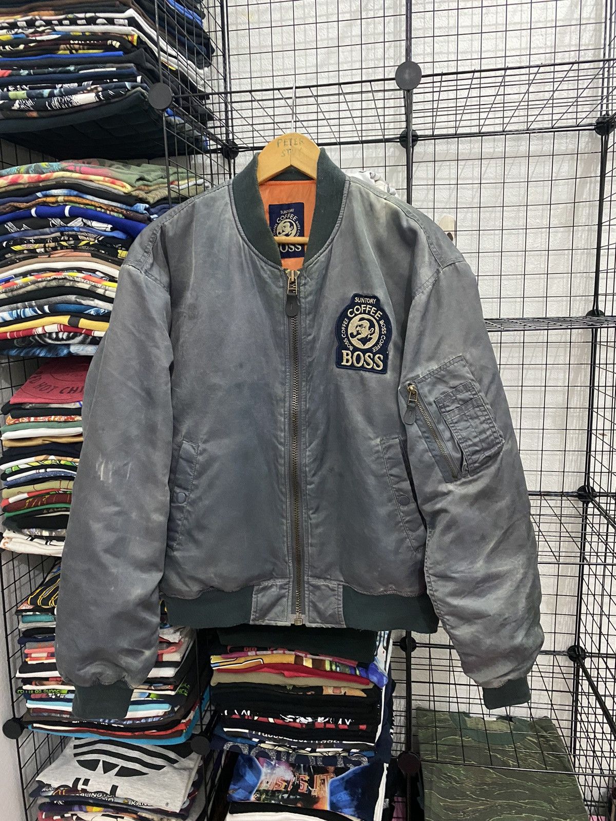 Vintage VINTAGE SUNTORY COFFEE BOMBER JACKET Size US L / EU 52-54 / 3 - 2 Thumbnail