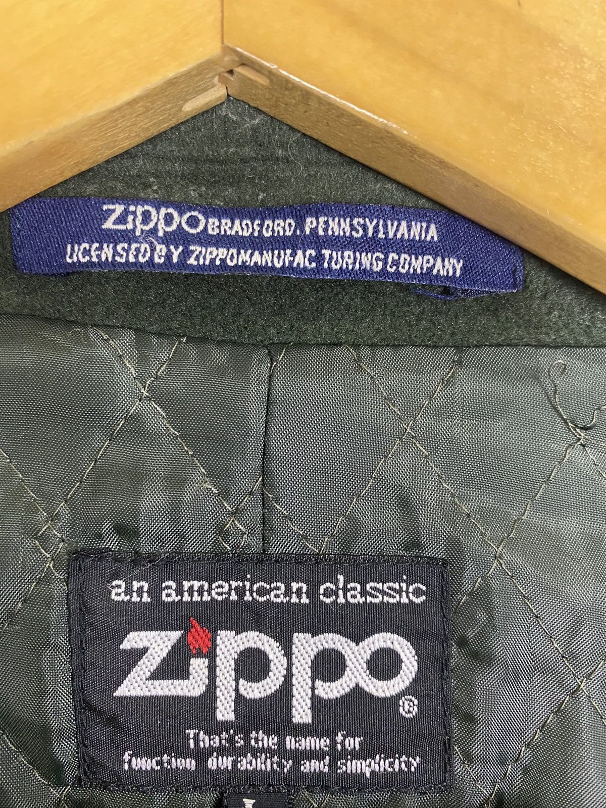 Vintage × Zippo VINTAGE ZIPPO FLEECE JACKET POLYSTER FABRIC Size US L / EU 52-54 / 3 - 12 Thumbnail