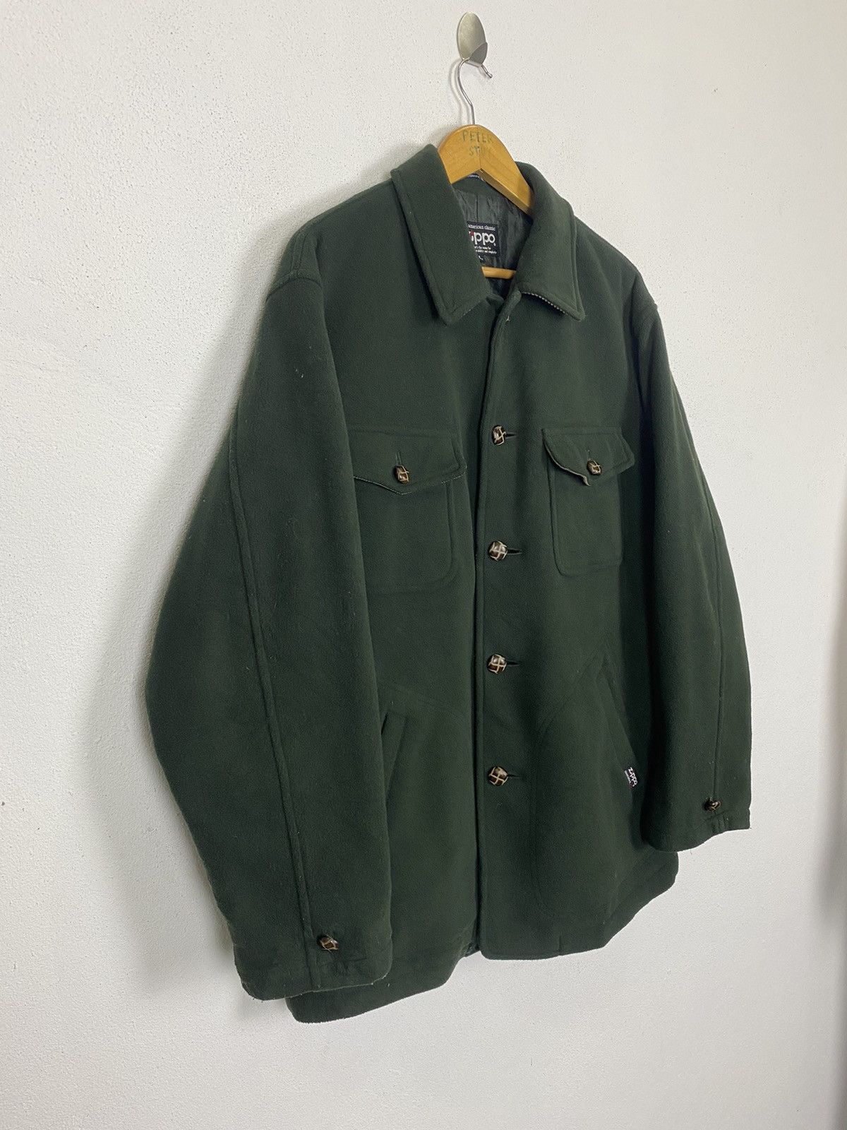 Vintage × Zippo VINTAGE ZIPPO FLEECE JACKET POLYSTER FABRIC Size US L / EU 52-54 / 3 - 5 Thumbnail