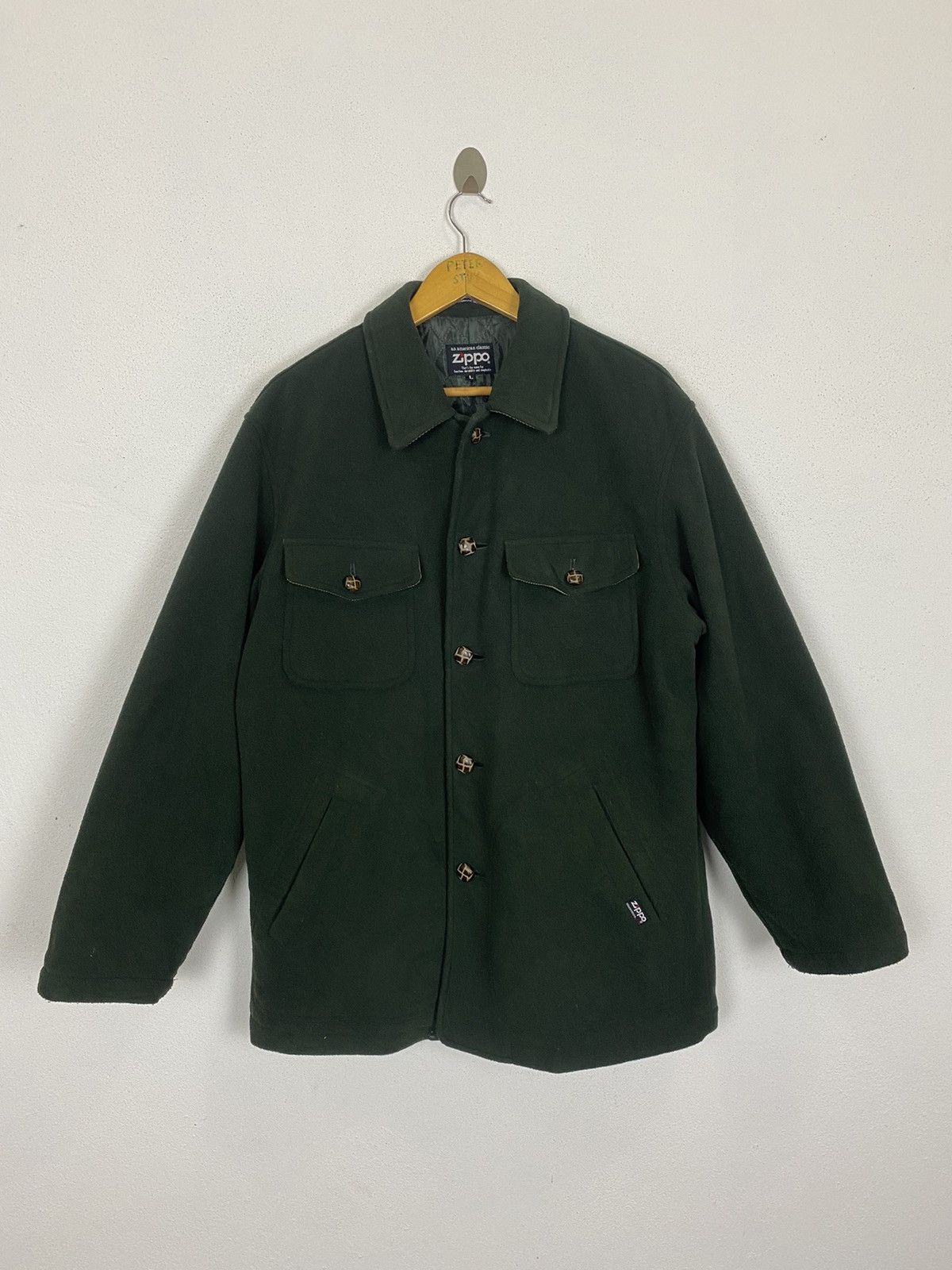 Vintage × Zippo VINTAGE ZIPPO FLEECE JACKET POLYSTER FABRIC Size US L / EU 52-54 / 3 - 6 Thumbnail