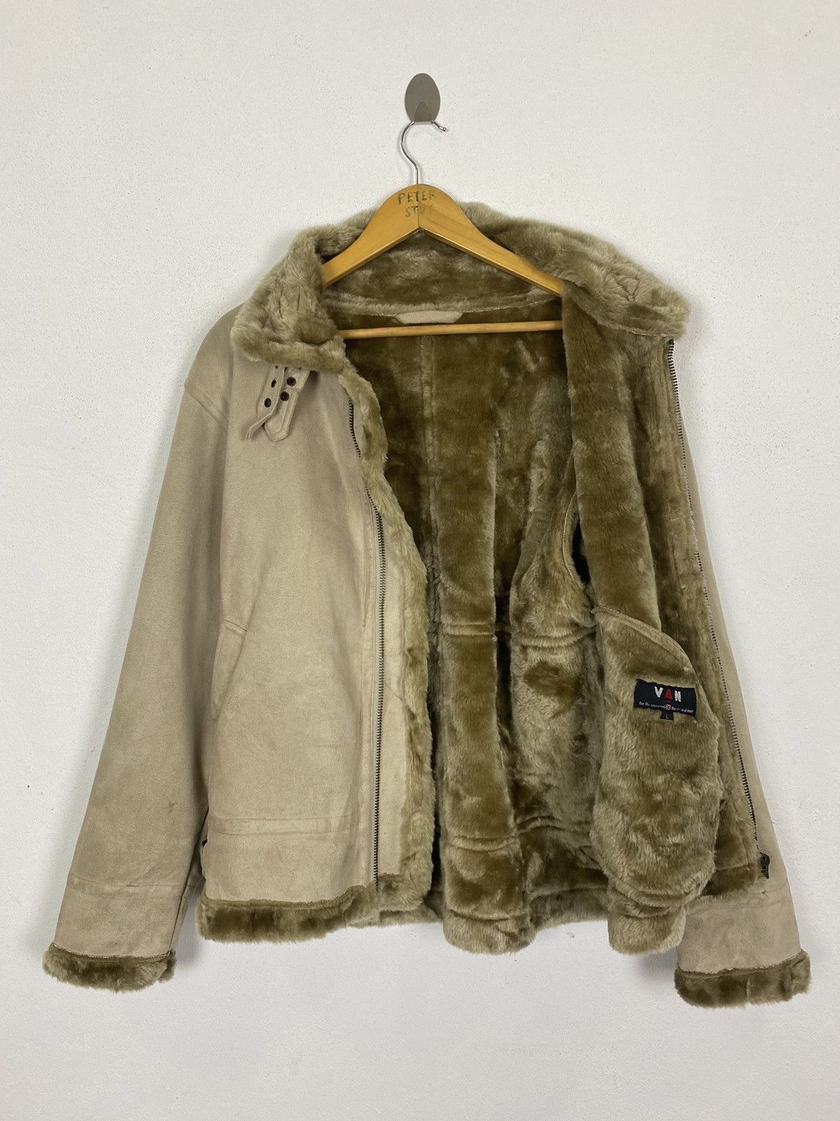 Leather × Van Vintage Leather & Fur Tokyo Van Jac Leather Jacket-GK119 Size US L / EU 52-54 / 3 - 4 Thumbnail