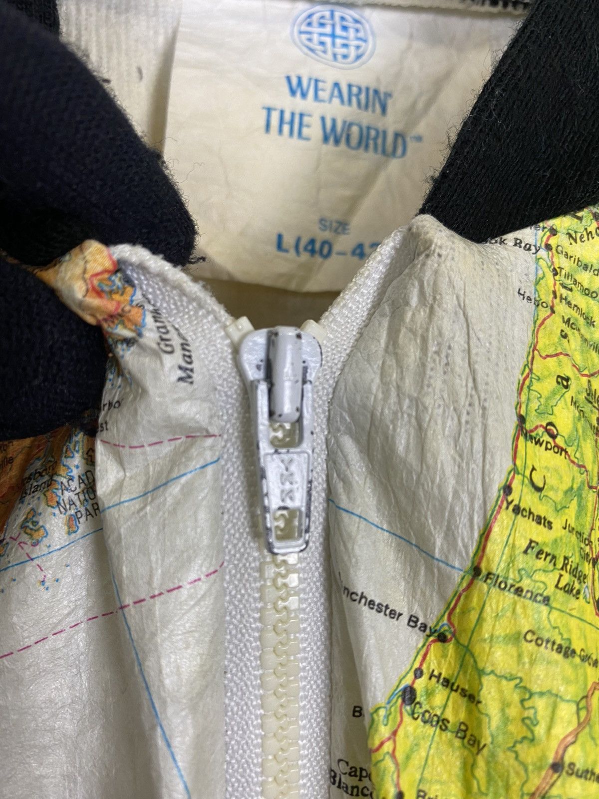 Vintage 🔥RARE🔥VINTAGE 1989 WEARING THE WORLD SWEATER Size US L / EU 52-54 / 3 - 20 Thumbnail