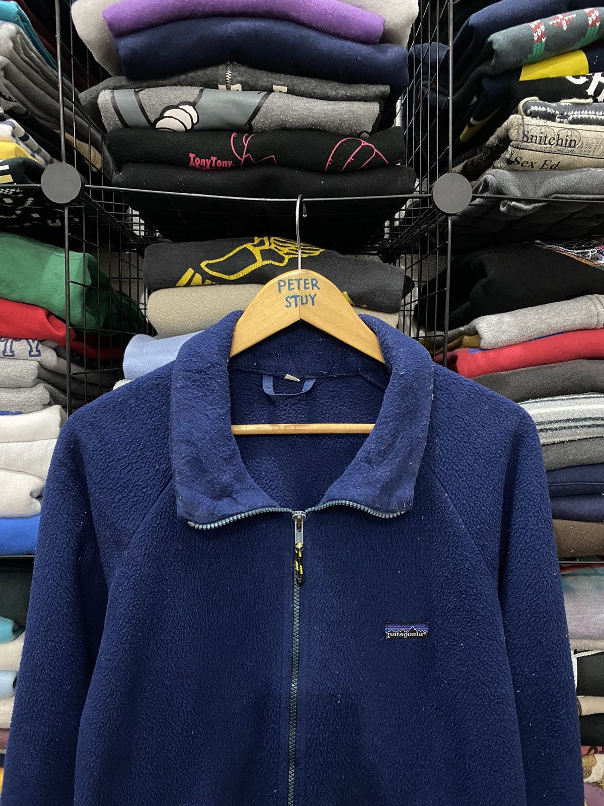 Patagonia Patagonia vintage deep fleece zip up sweater Size US L / EU 52-54 / 3 - 4 Thumbnail
