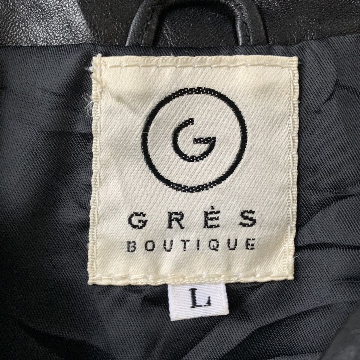 Japanese Brand Grès Boutique PU leather jacket Size L / US 10 / IT 46 - 9 Thumbnail