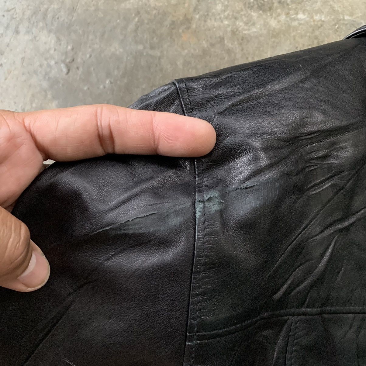 Japanese Brand Grès Boutique PU leather jacket Size L / US 10 / IT 46 - 13 Thumbnail