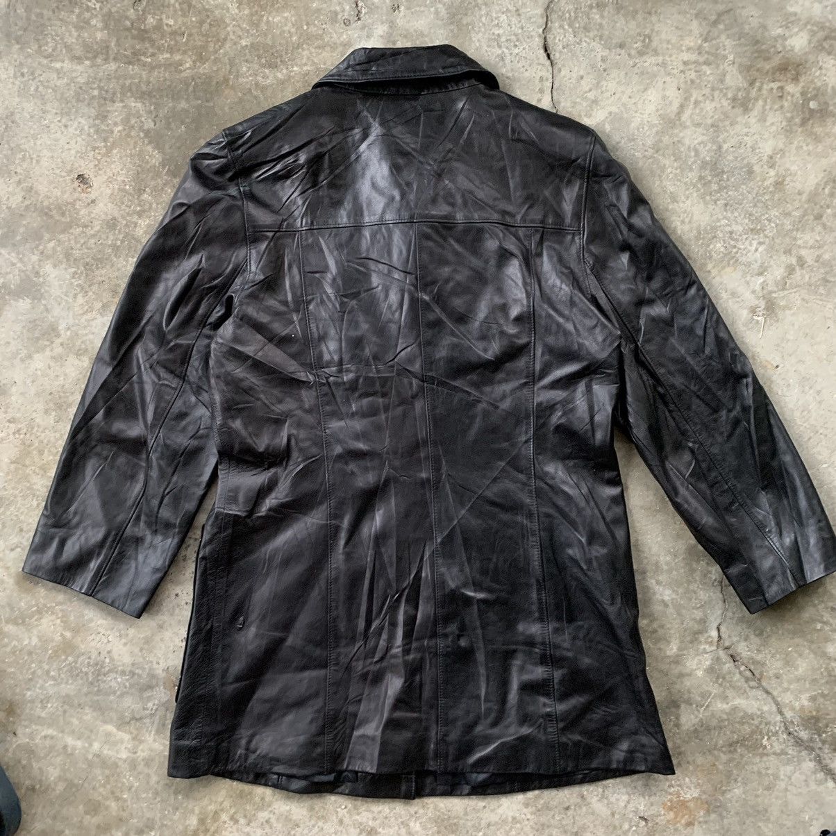 Japanese Brand Grès Boutique PU leather jacket Size L / US 10 / IT 46 - 8 Thumbnail