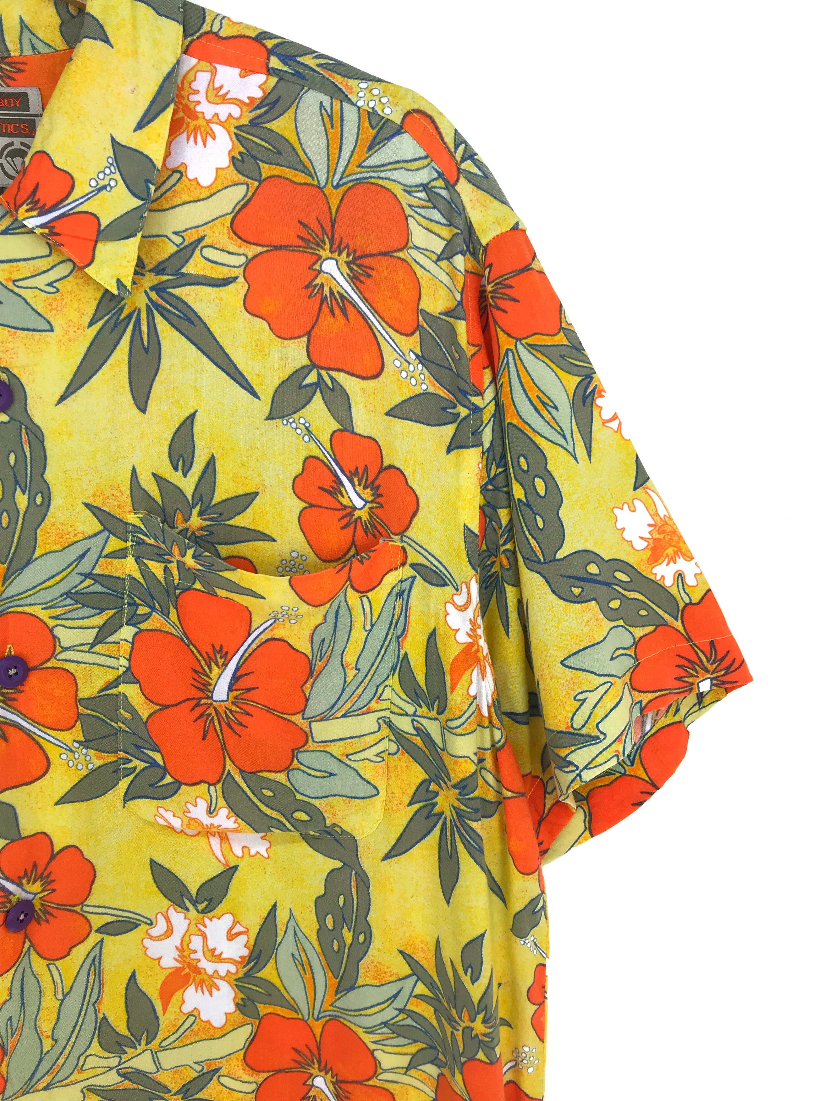 Bugle Boy Japanese Hawaiian Bugle Boy Hibiscus Flowers Shirt Size US M / EU 48-50 / 2 - 3 Thumbnail