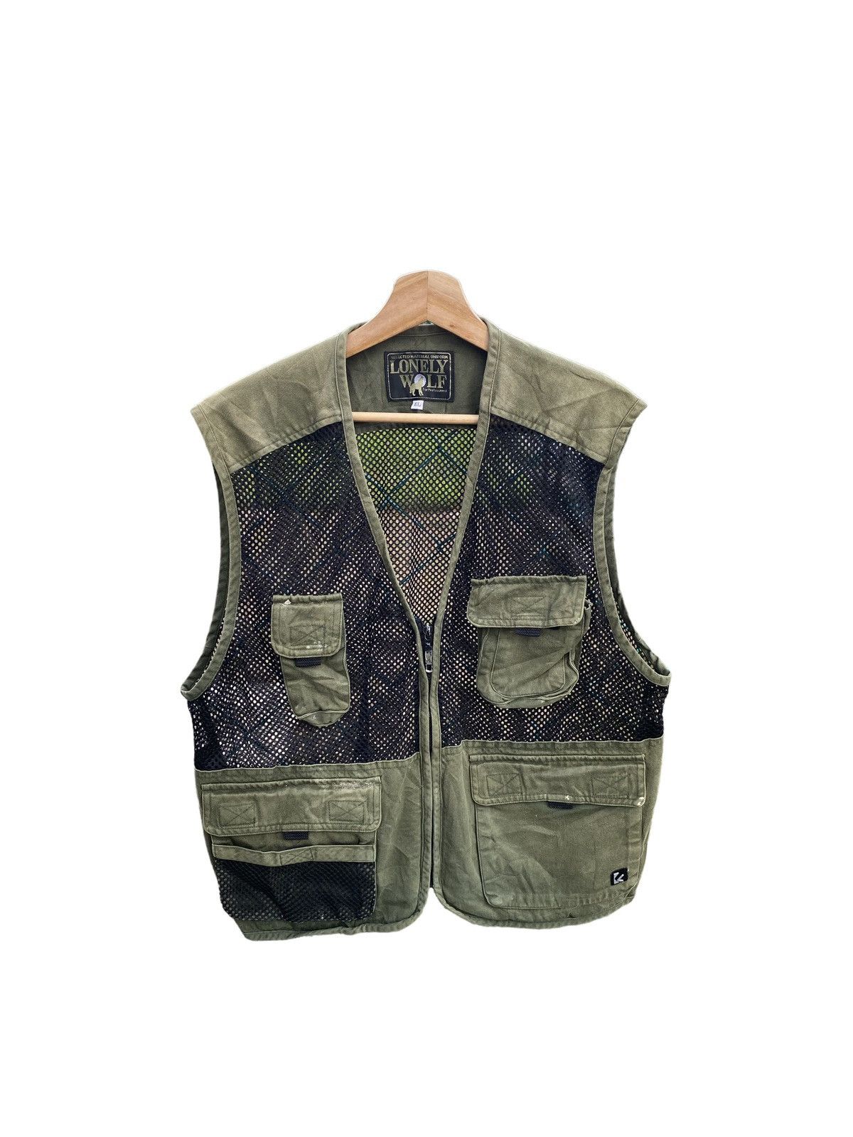 Japanese Brand ⚡️Steals⚡️ Lonely Wolf Mesh Cotton Outdoor Vest Size US L / EU 52-54 / 3 - 1 Thumbnail