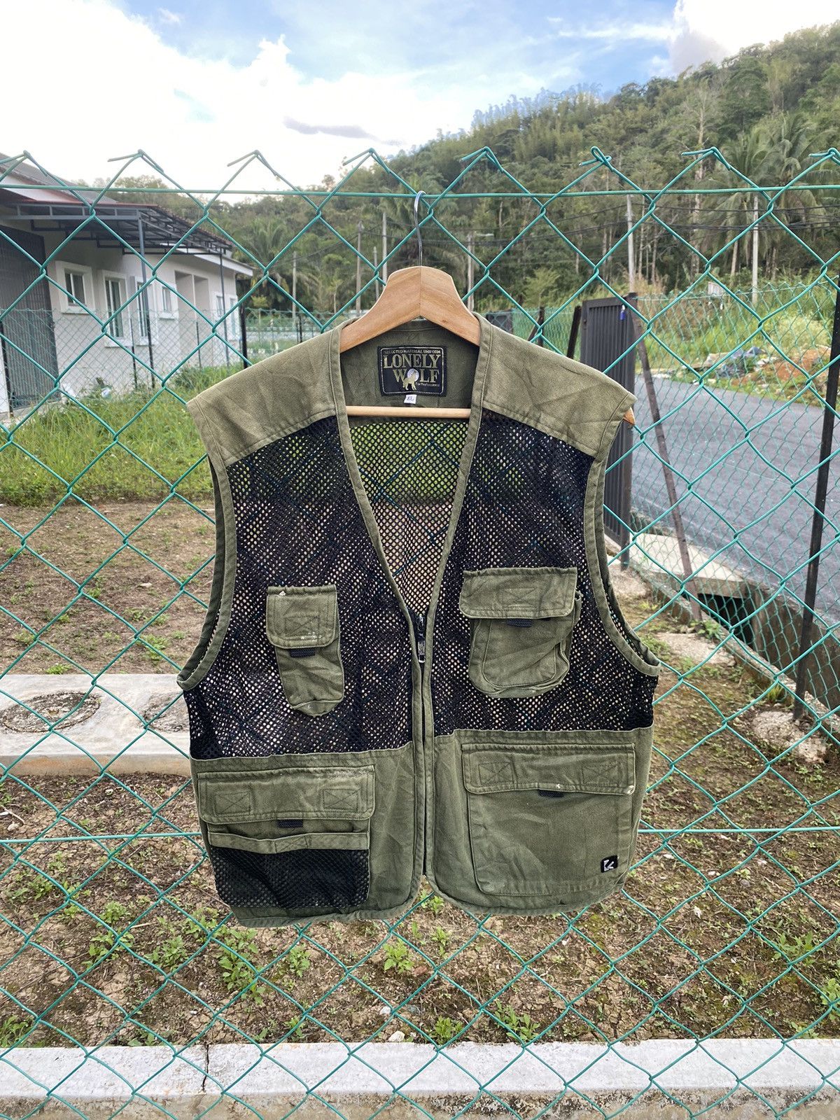 Japanese Brand ⚡️Steals⚡️ Lonely Wolf Mesh Cotton Outdoor Vest Size US L / EU 52-54 / 3 - 2 Thumbnail