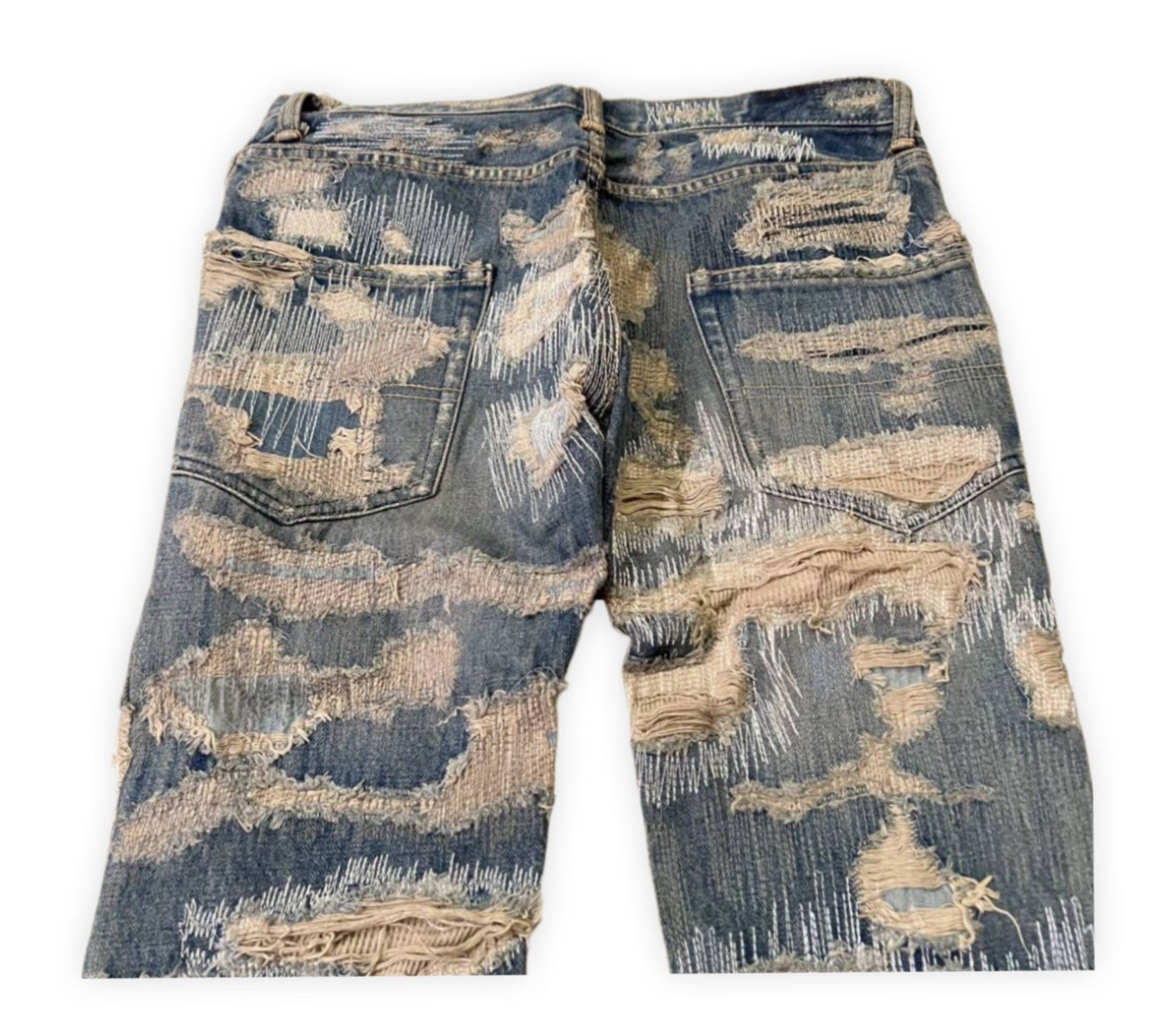 Undercover Undercover 85 Como Corso Blue Distressed Denim Size US 32 / EU 48 - 4 Thumbnail
