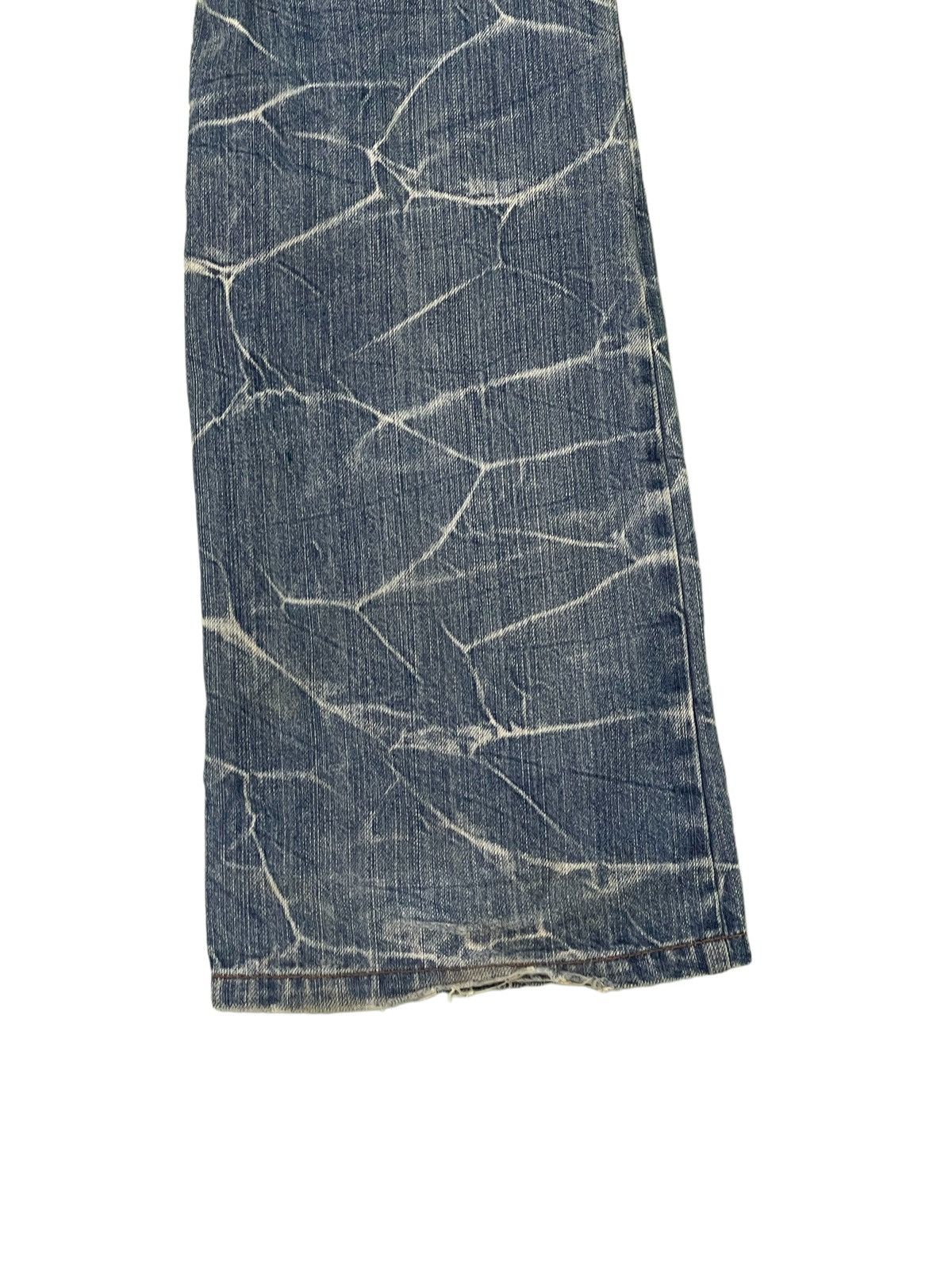 Japanese Brand Flare Jeans Nylaus Low Rise Clawmark Denim Boot Cut 2🟦6 Size US 31 - 16 Thumbnail