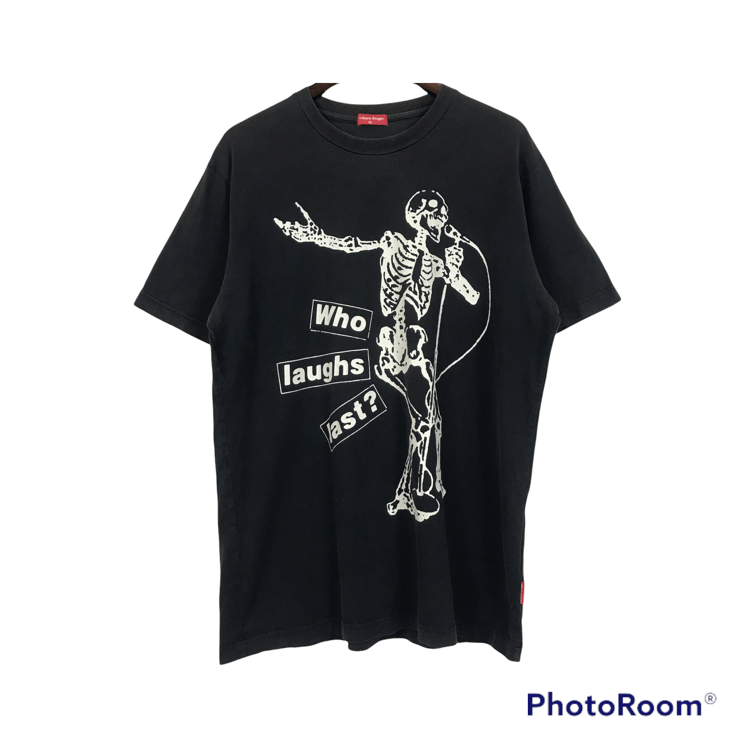 image of Band Tees x Barbara Kruger Offer VTG Barbara Kruger Band Design T-Shirt in Faded Black (Size XL)