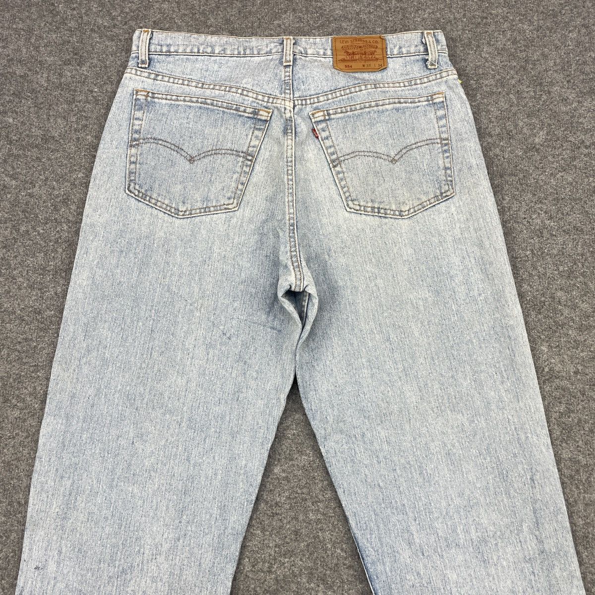 Levi's × Vintage Vintage Levi's 554 Blue Light Wash - wc 272 Size US 37 - 3 Thumbnail