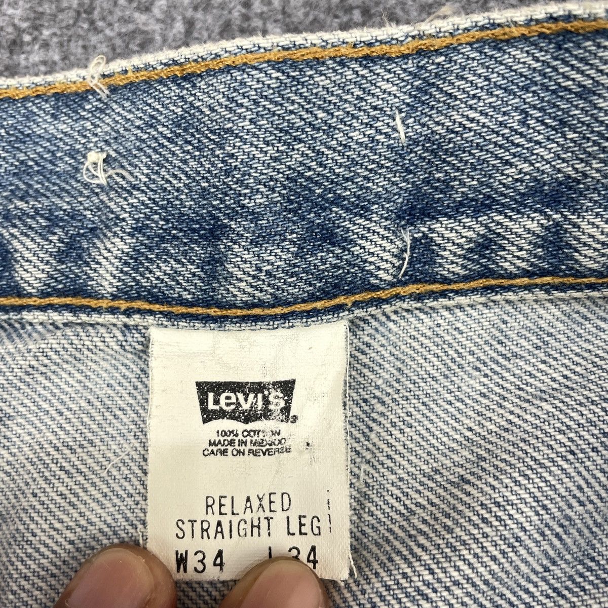Levi's × Vintage Vintage Levi's 901 Blue Light Wash - wc 276 Size US 34 / EU 50 - 11 Thumbnail