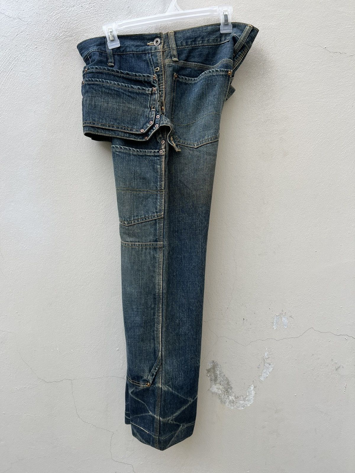 Vintage Vintage MEDICAL BRANCH Japan Heavy Denim Dirty Work Jeans Size US 30 / EU 46 - 20 Thumbnail