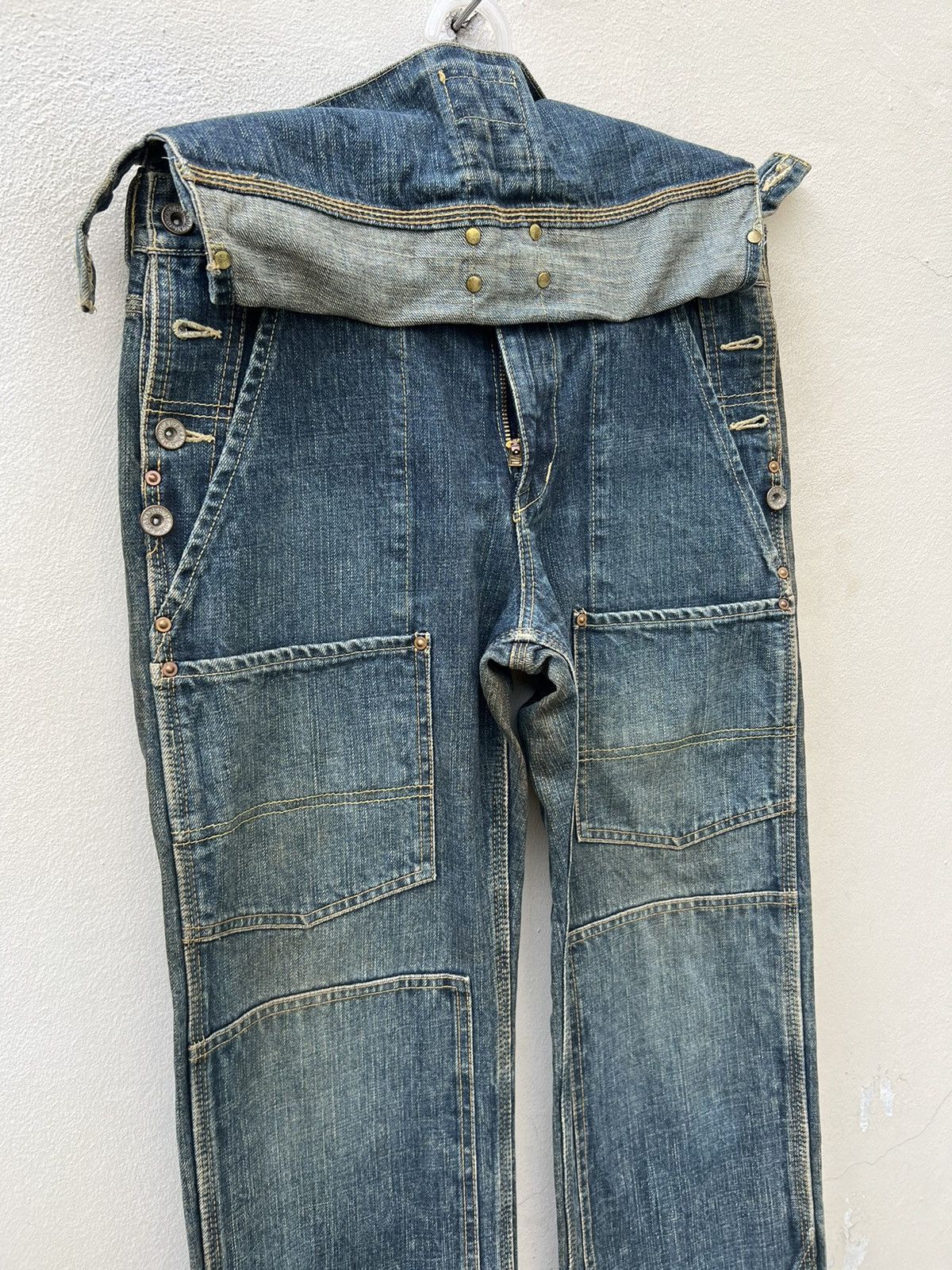 Vintage Vintage MEDICAL BRANCH Japan Heavy Denim Dirty Work Jeans Size US 30 / EU 46 - 9 Thumbnail