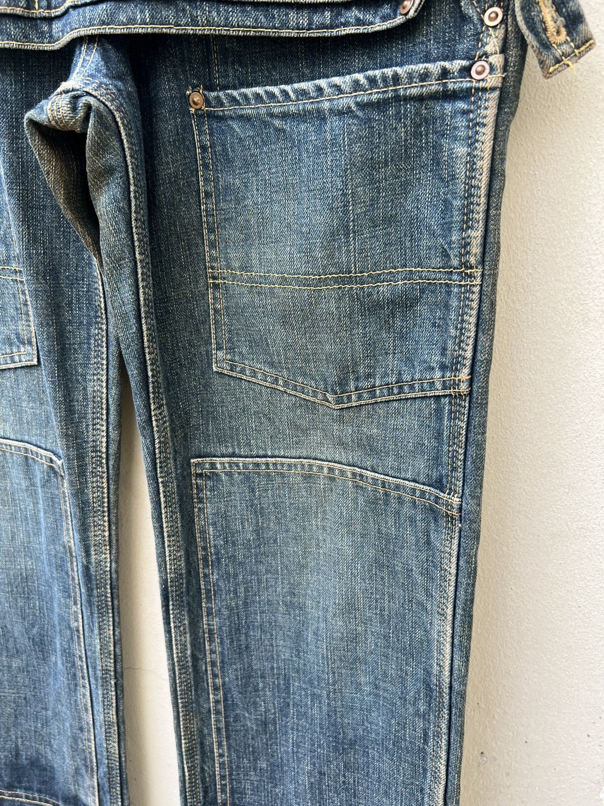 Vintage Vintage MEDICAL BRANCH Japan Heavy Denim Dirty Work Jeans Size US 30 / EU 46 - 11 Thumbnail