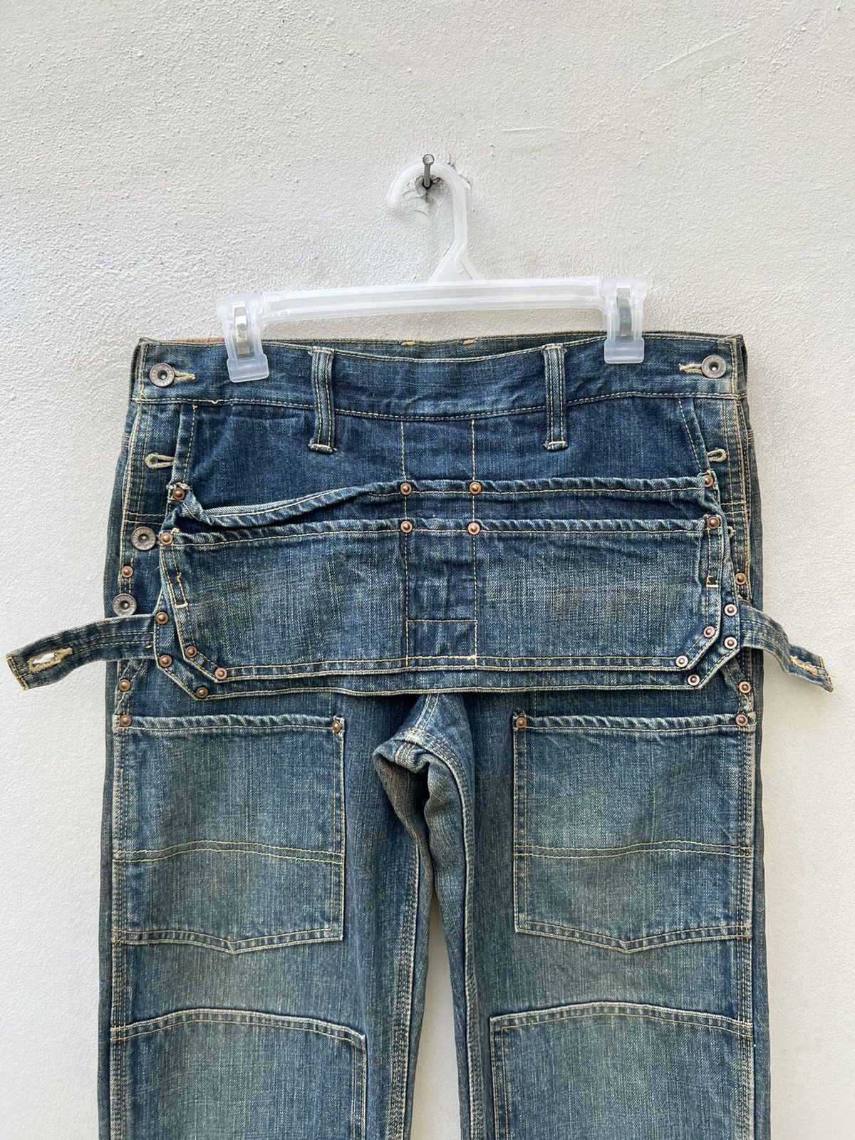 Vintage Vintage MEDICAL BRANCH Japan Heavy Denim Dirty Work Jeans Size US 30 / EU 46 - 7 Thumbnail