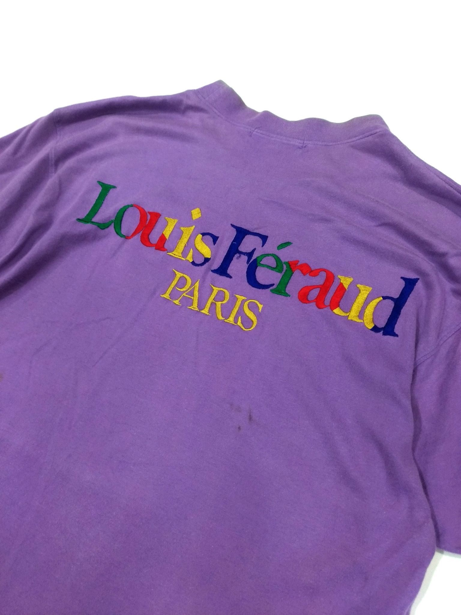 Designer × Louis Feraud RARE! VTG 90s LOUIS FERAUD PARIS EMBROIDERED SPELL OUT Size US M / EU 48-50 / 2 - 5 Thumbnail