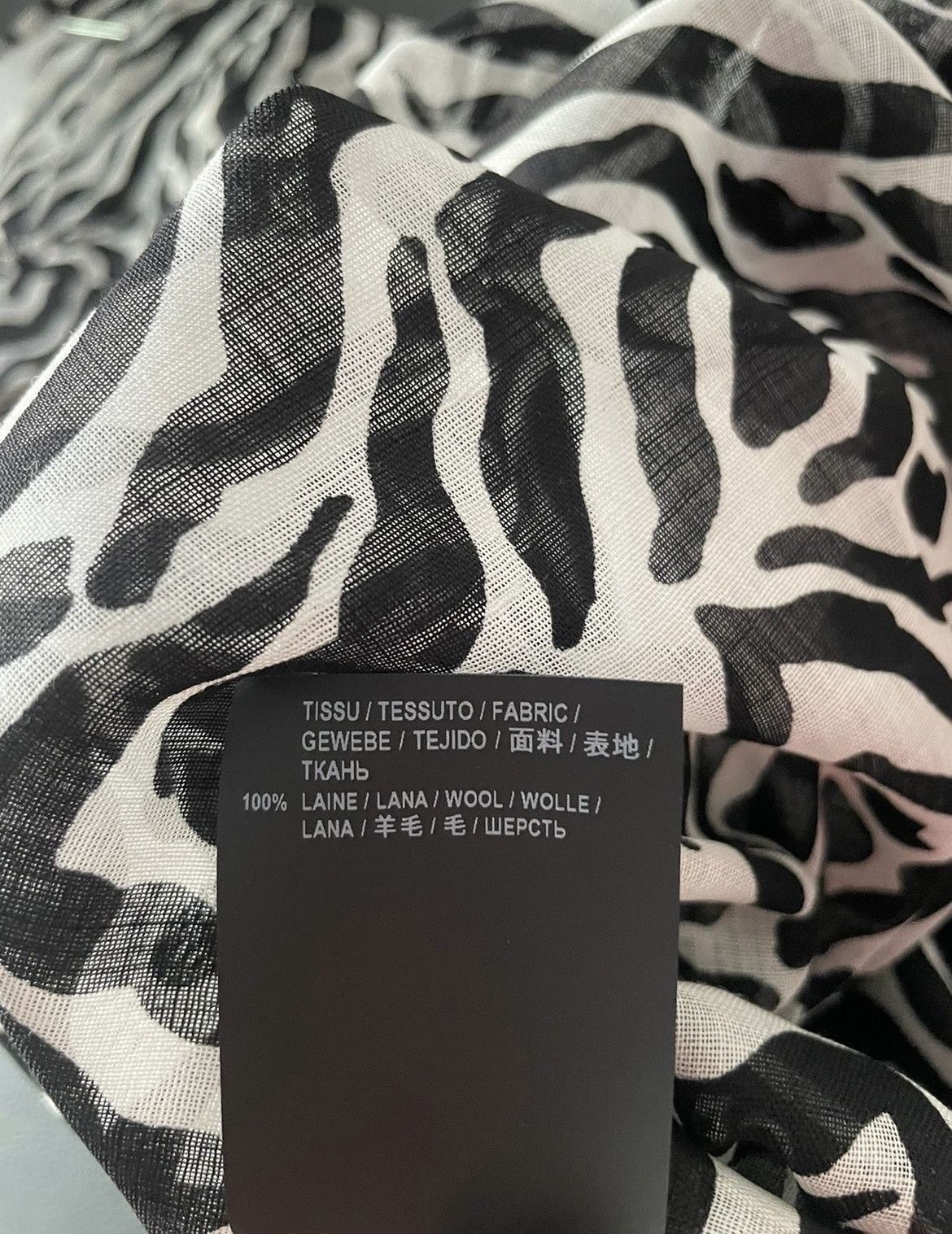 Hedi Slimane × Saint Laurent Paris × Yves Saint Laurent $1,100 Sold Out Brand NEW Rare Iconic Runway Zebra Shirt Size US M / EU 48-50 / 2 - 9 Thumbnail