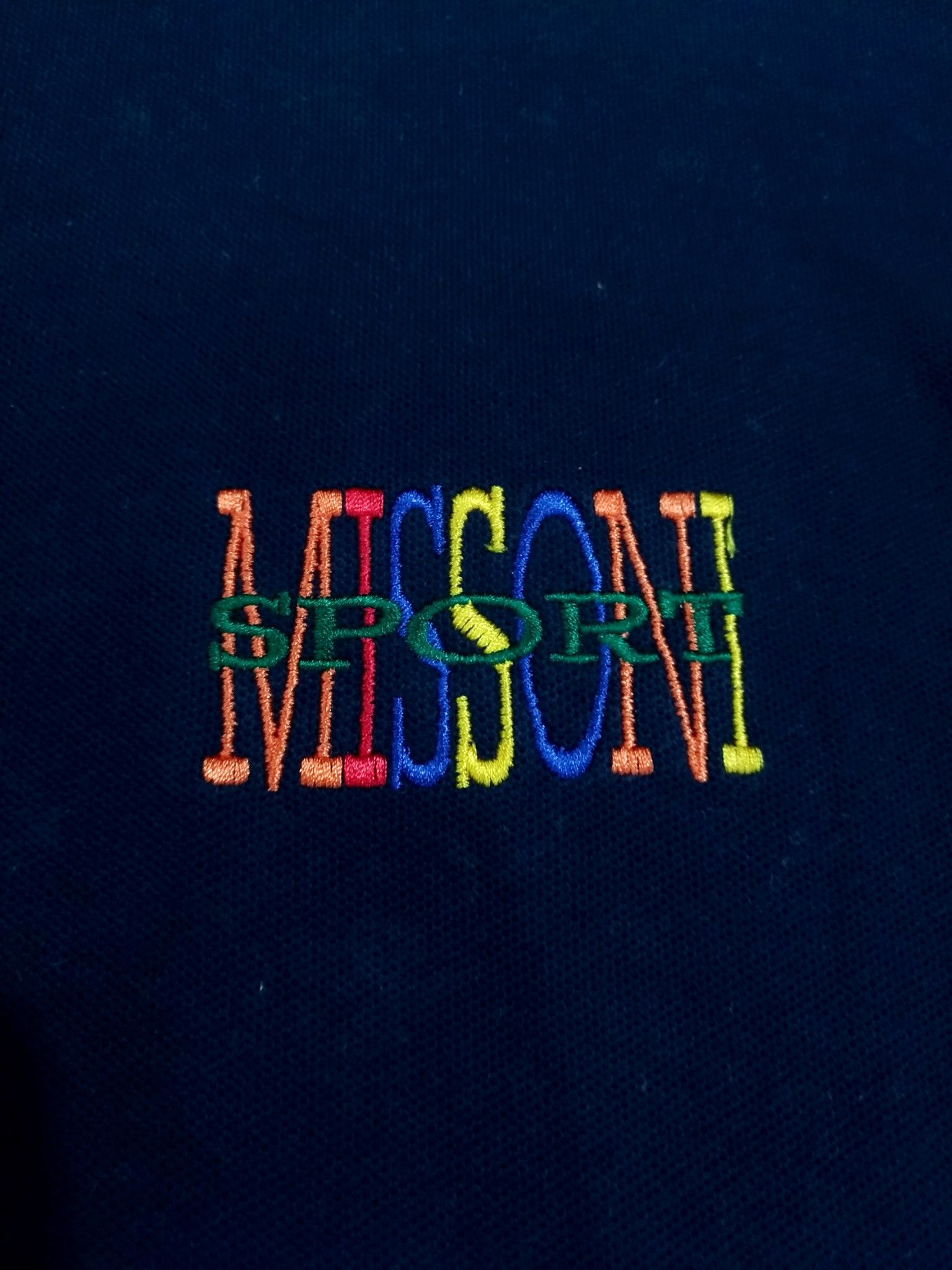Designer × Missoni RARE! VTG MISSONI SPORT LOGO EMBROIDERED LOGO POLO Size US L / EU 52-54 / 3 - 4 Thumbnail