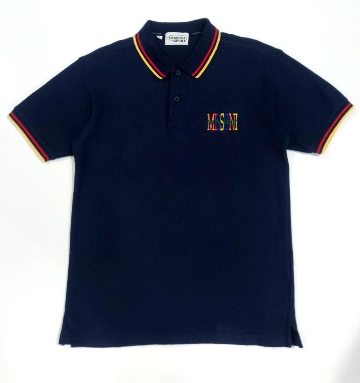 Designer × Missoni RARE! VTG MISSONI SPORT LOGO EMBROIDERED LOGO POLO Size US L / EU 52-54 / 3 - 1 Thumbnail