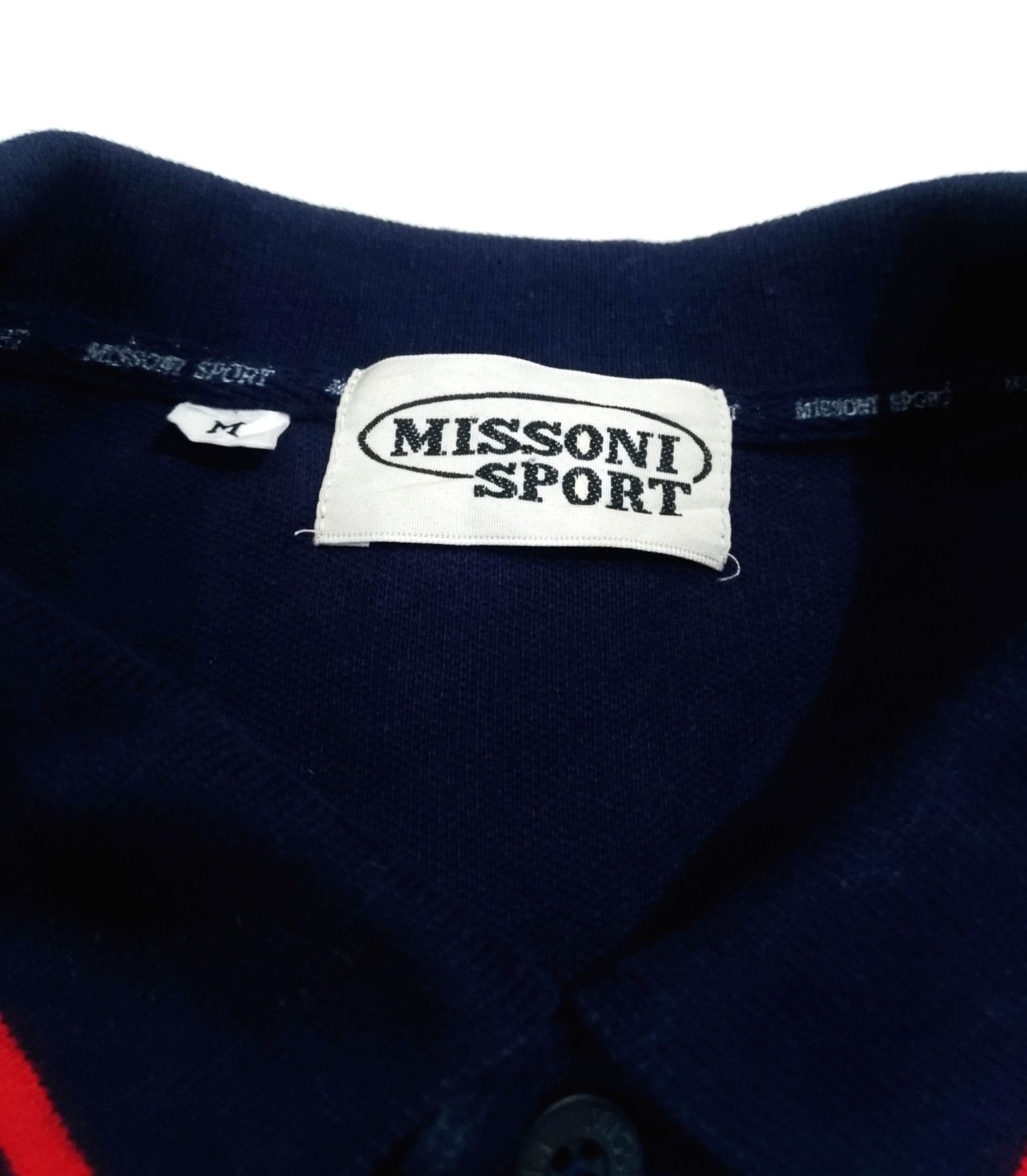 Designer × Missoni RARE! VTG MISSONI SPORT LOGO EMBROIDERED LOGO POLO Size US L / EU 52-54 / 3 - 5 Thumbnail