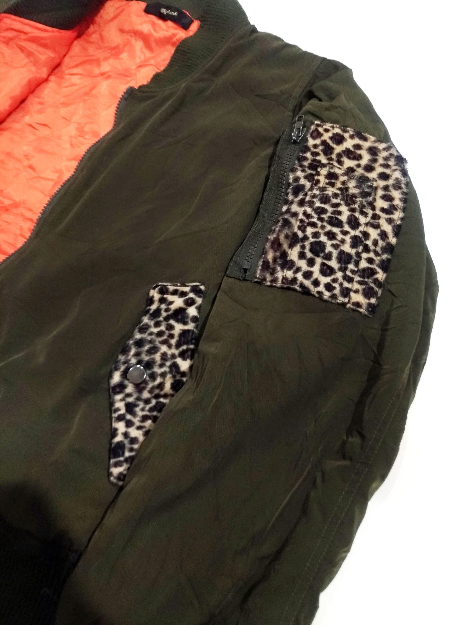 If Six Was Nine × Japanese Brand RARE! DISPARK JAPANESE STREETWEAR LEOPARD DETAILING BOMBER Size US M / EU 48-50 / 2 - 8 Thumbnail