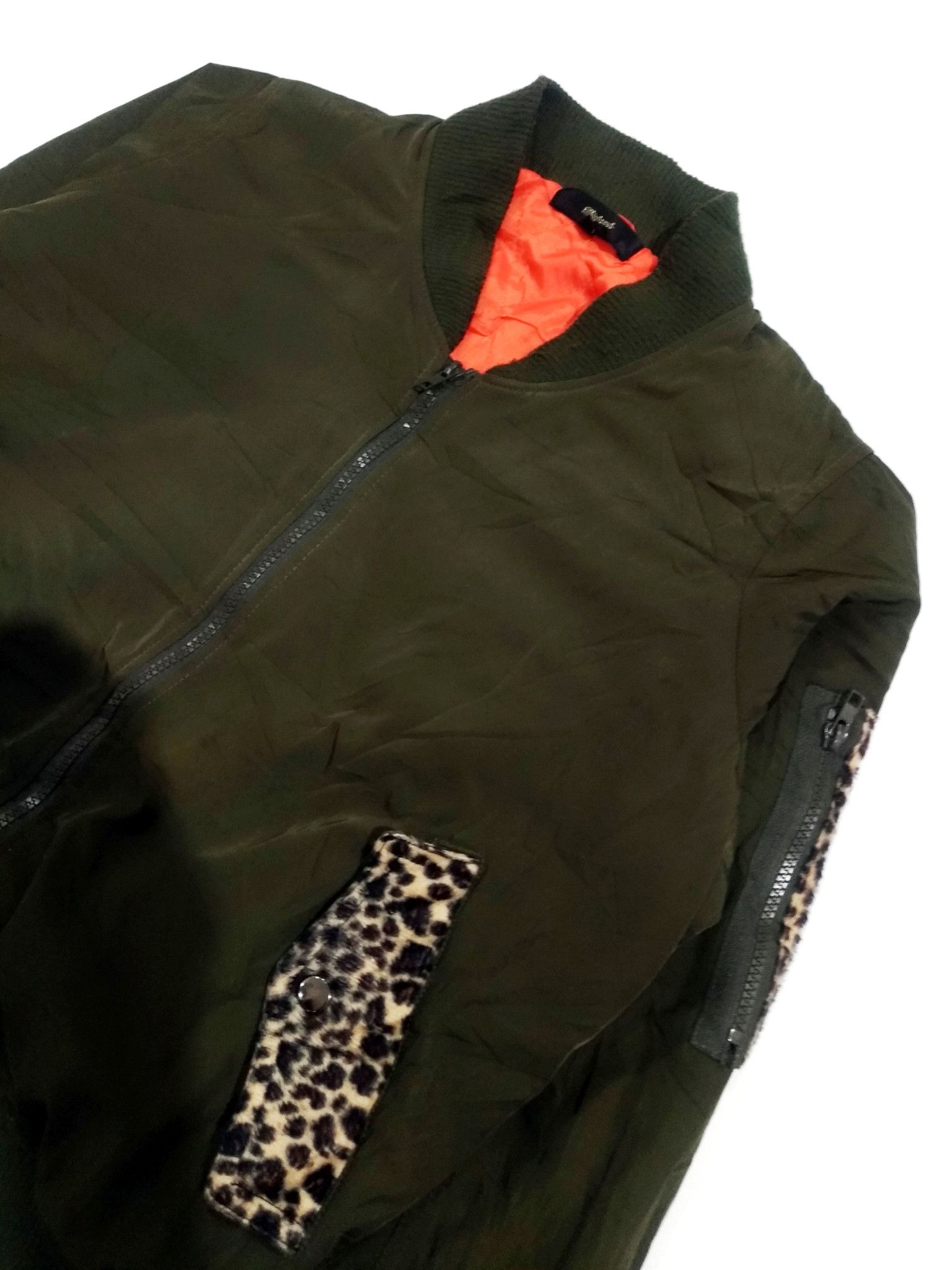 If Six Was Nine × Japanese Brand RARE! DISPARK JAPANESE STREETWEAR LEOPARD DETAILING BOMBER Size US M / EU 48-50 / 2 - 6 Thumbnail